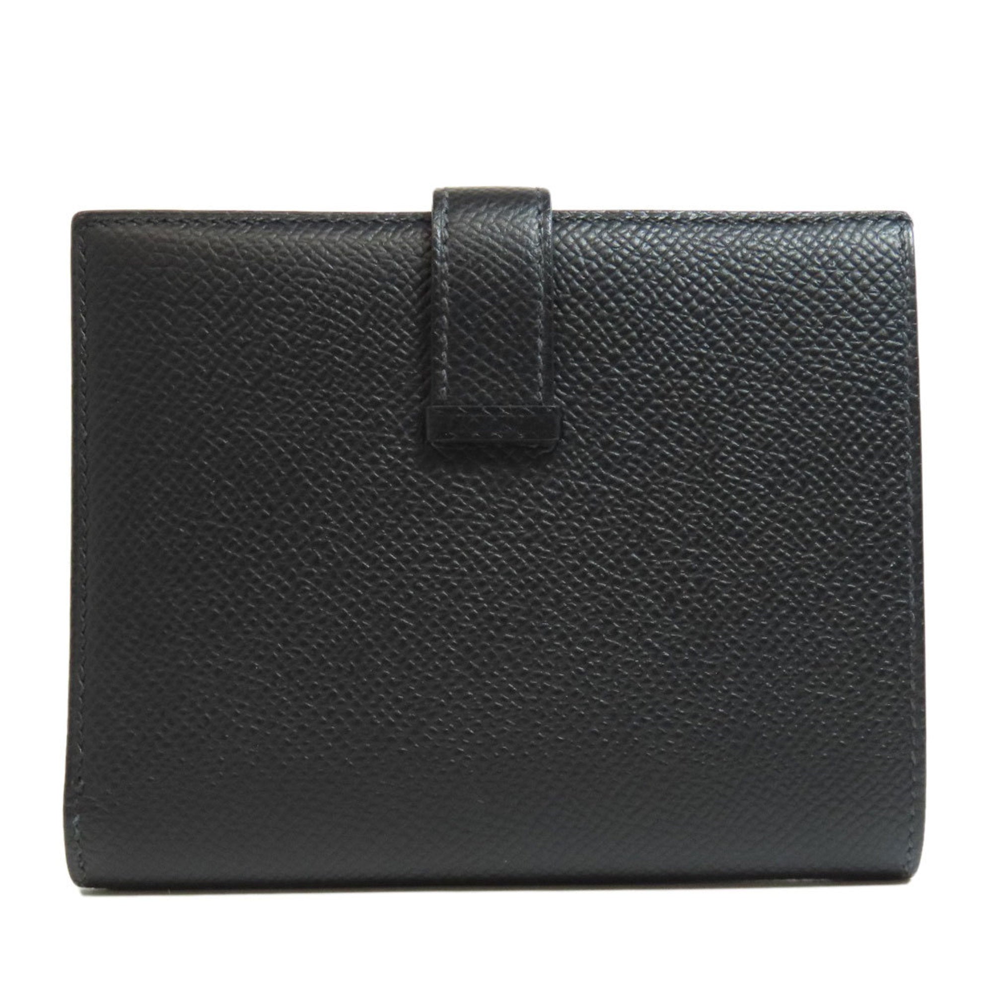 Hermes Black Epsom Leather Wallet (Bi-Fold) (Pre-Owned)