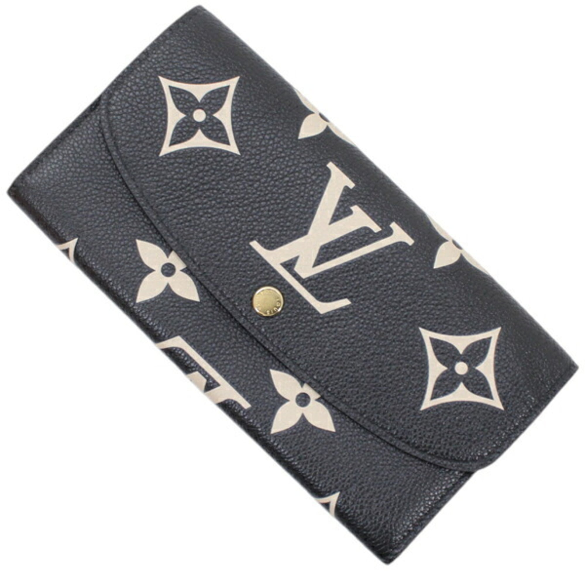Louis Vuitton Beige Black Monogram Monogram Empreinte Wallet (Bi-Fold) (Pre-Owned)