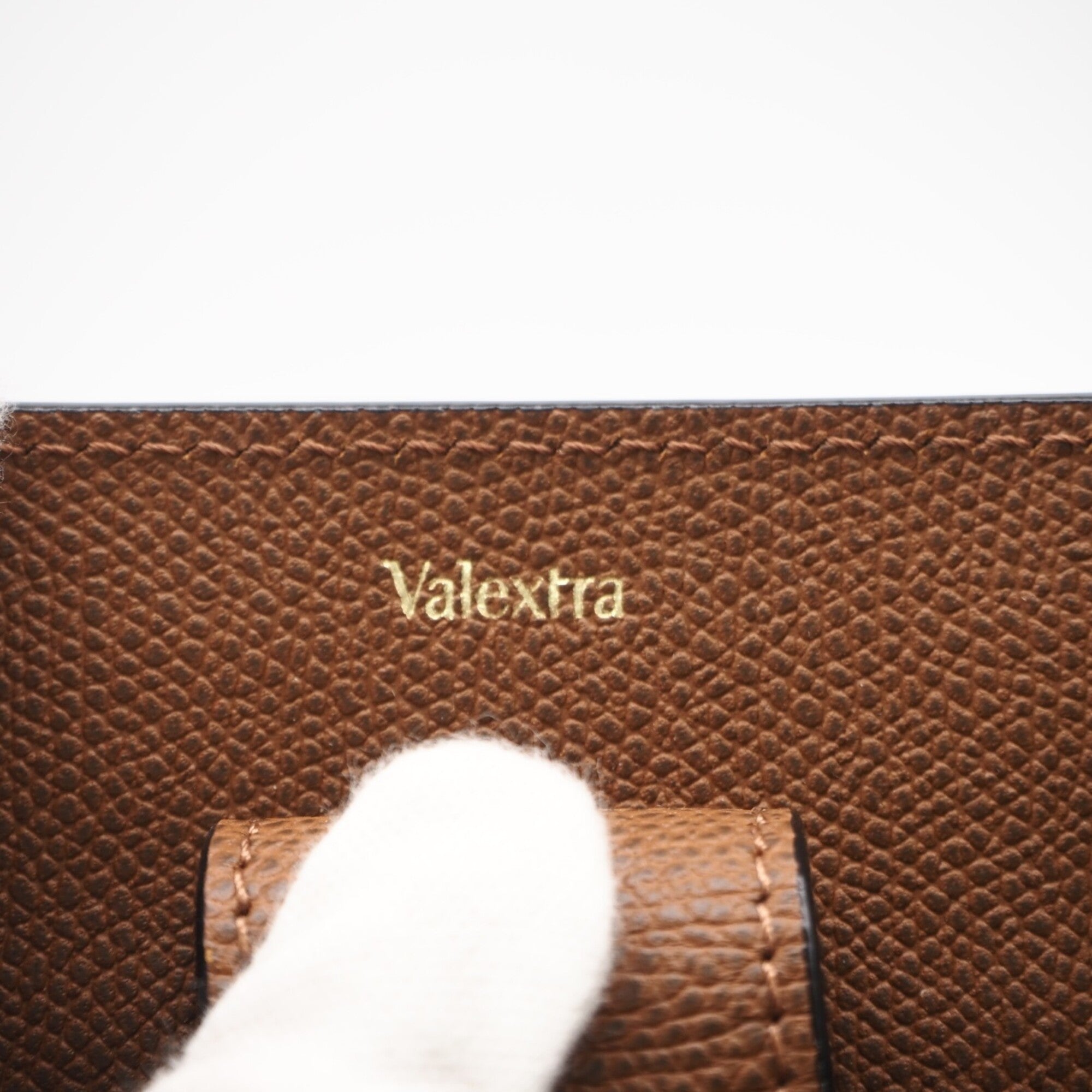Valextra Brown Leather Handbag Shopping Bag (Pre-Owned)