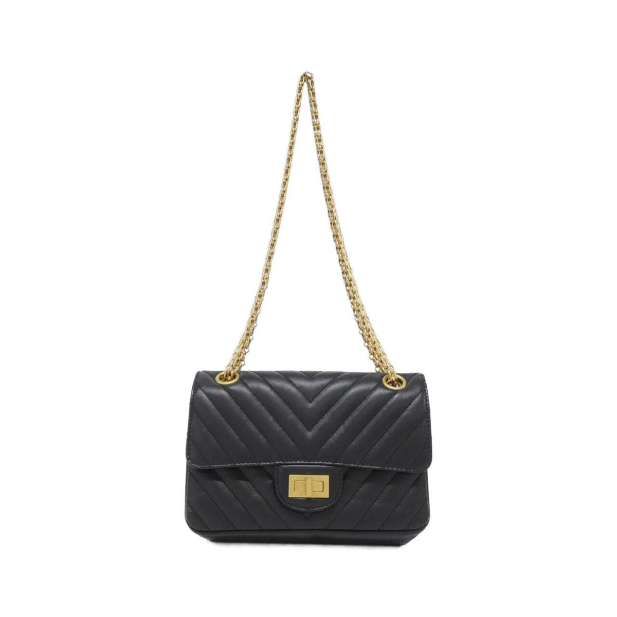 Chanel Black Leather Shoulder Bag (Pre-Owned)