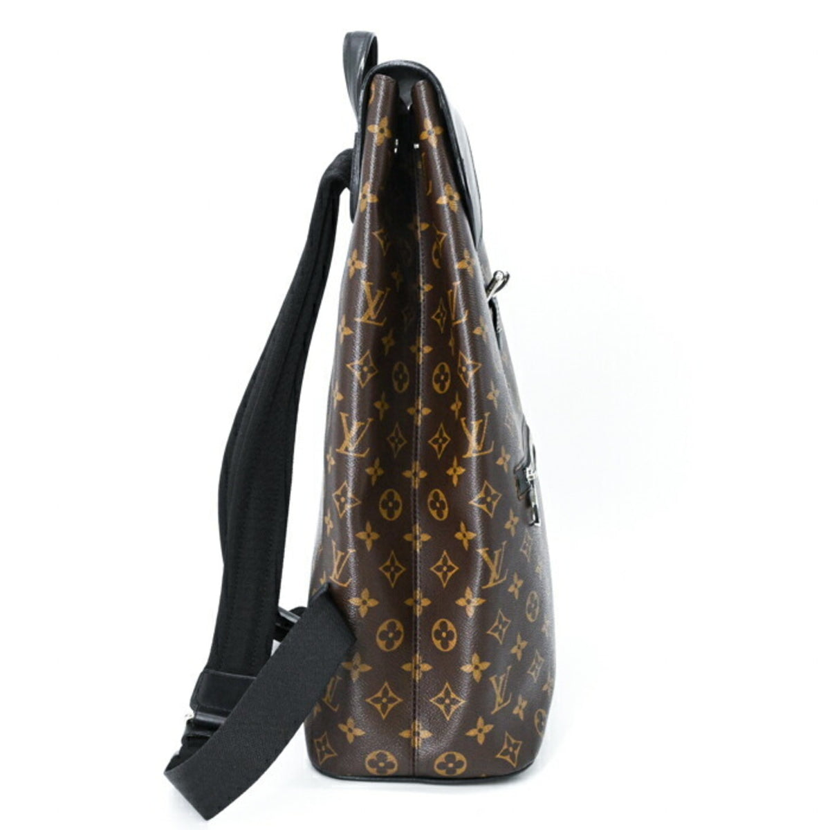 Louis Vuitton Black Brown Monogram Monogram Leather Backpack (Pre-Owned)