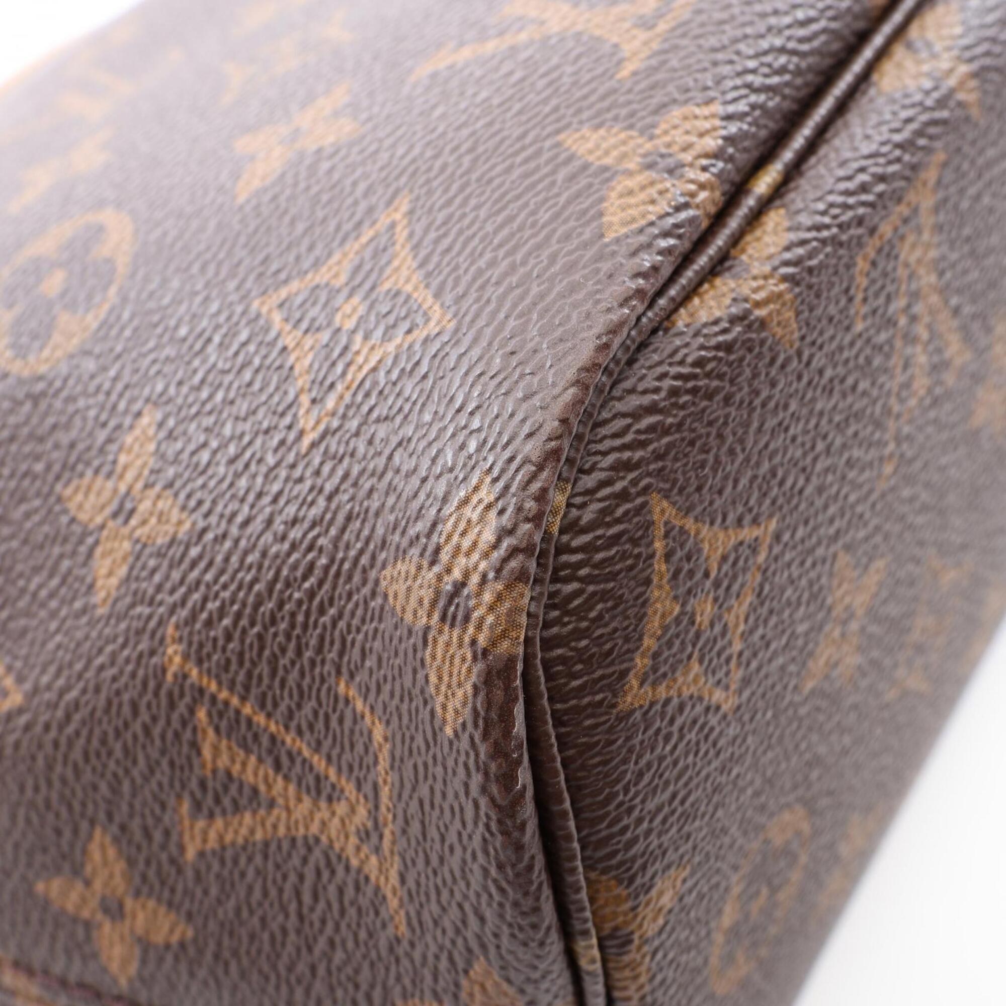 Louis Vuitton Brown Monogram Coated Canvas Leather Handbag Tote Bag (Pre-Owned)