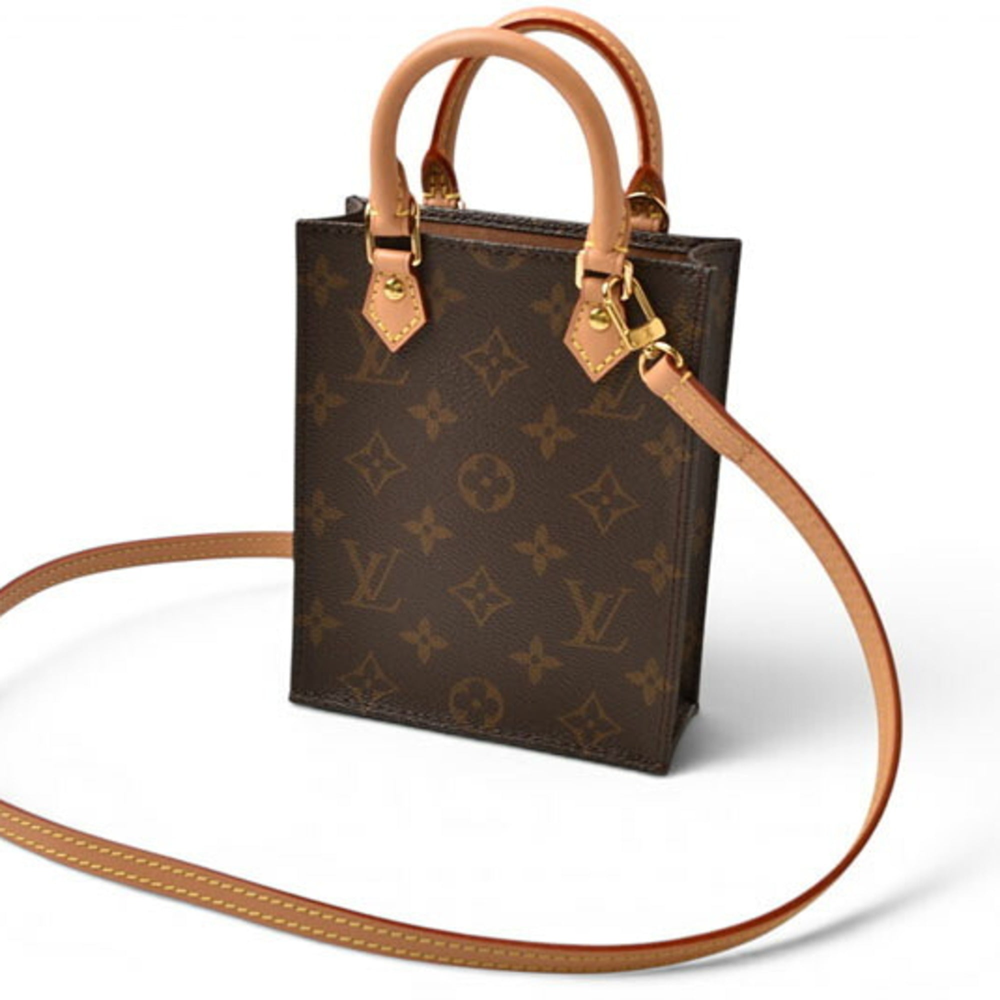 Louis Vuitton Brown Monogram Handbag Shoulder Bag (Pre-Owned)