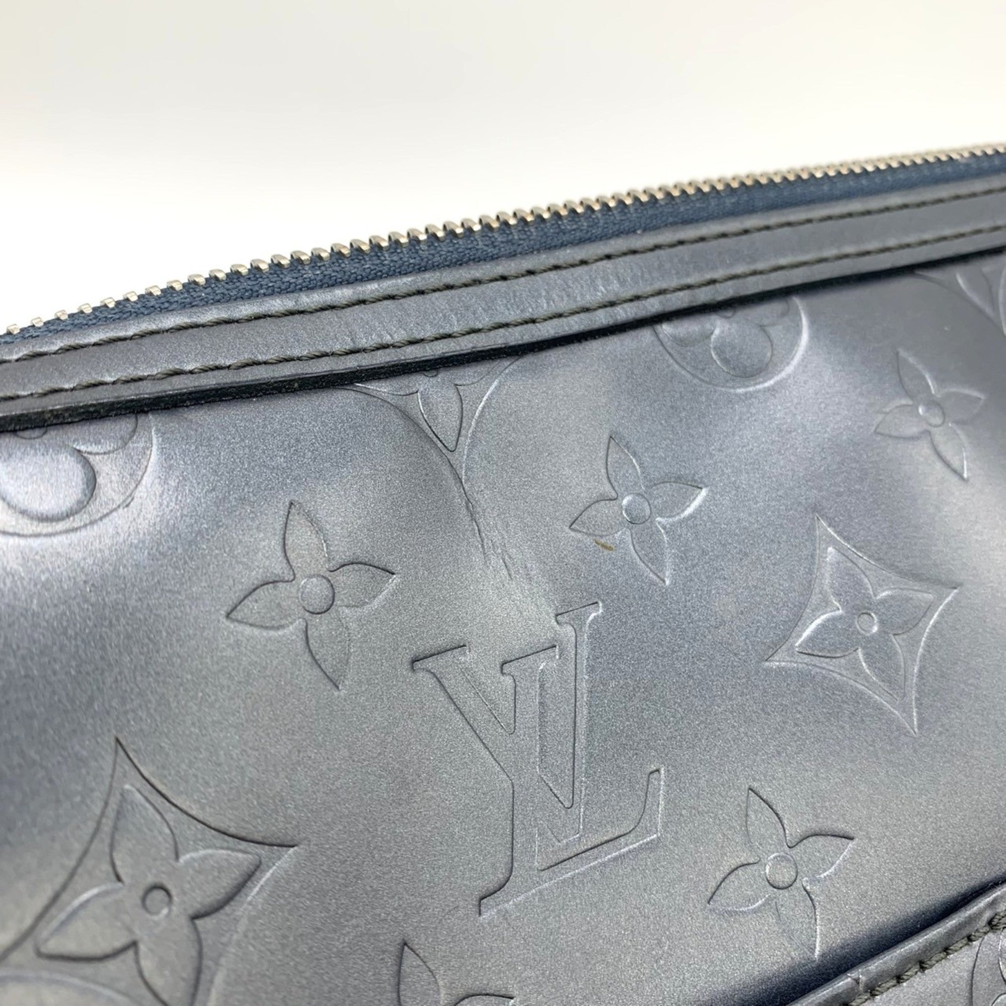 Louis Vuitton Gray Monogram Mat Shoulder Bag (Pre-Owned)