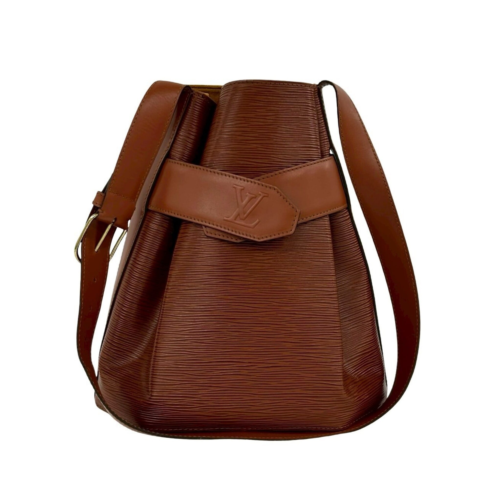 Louis Vuitton Brown Leather Shoulder Bag (Pre-Owned)