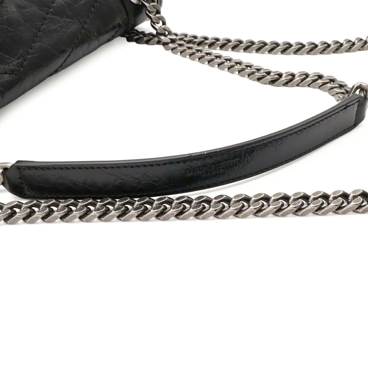 Yves Saint Laurent Black Leather Shoulder Bag (Pre-Owned)