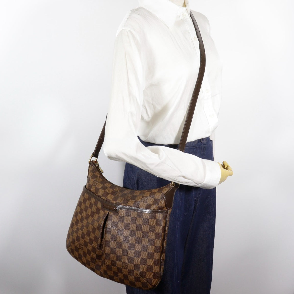 Louis Vuitton Brown Damier Canvas Shoulder Bag (Pre-Owned)