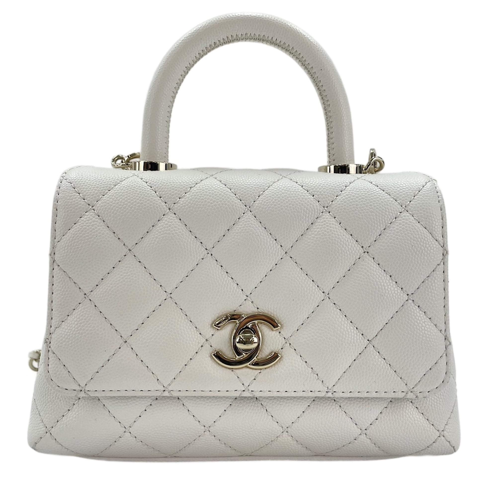 Chanel White Handbag (Pre-Owned)