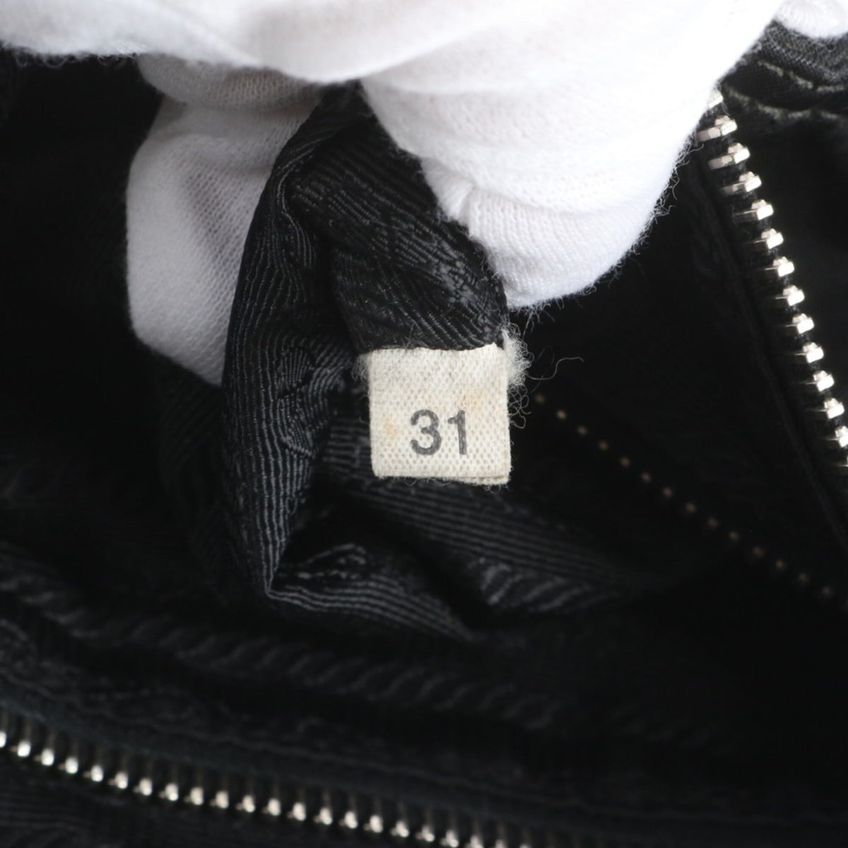 Prada Black Leather Nylon Shoulder Bag Tote Bag (Pre-Owned)