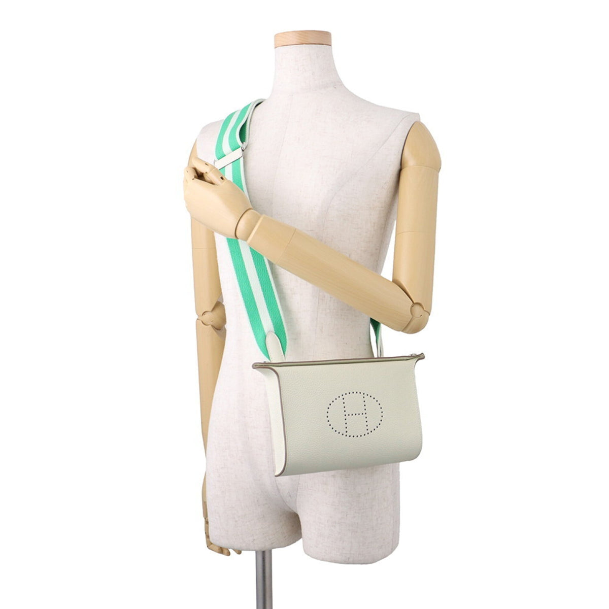 Hermes Ivory Togo Leather Handbag Shoulder Bag (Pre-Owned)