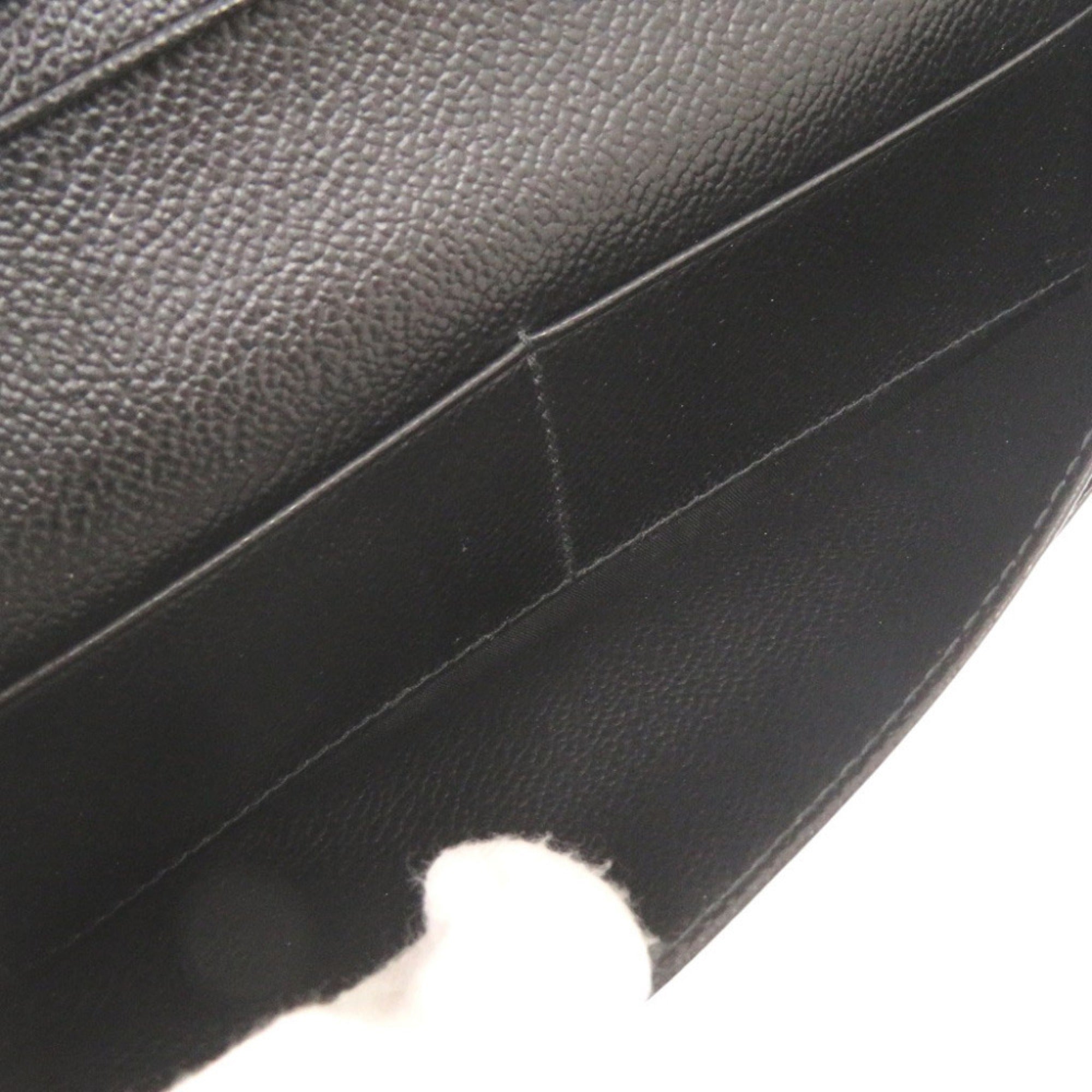 Prada Navy Leather Long Wallet (Bi-Fold) (Pre-Owned)
