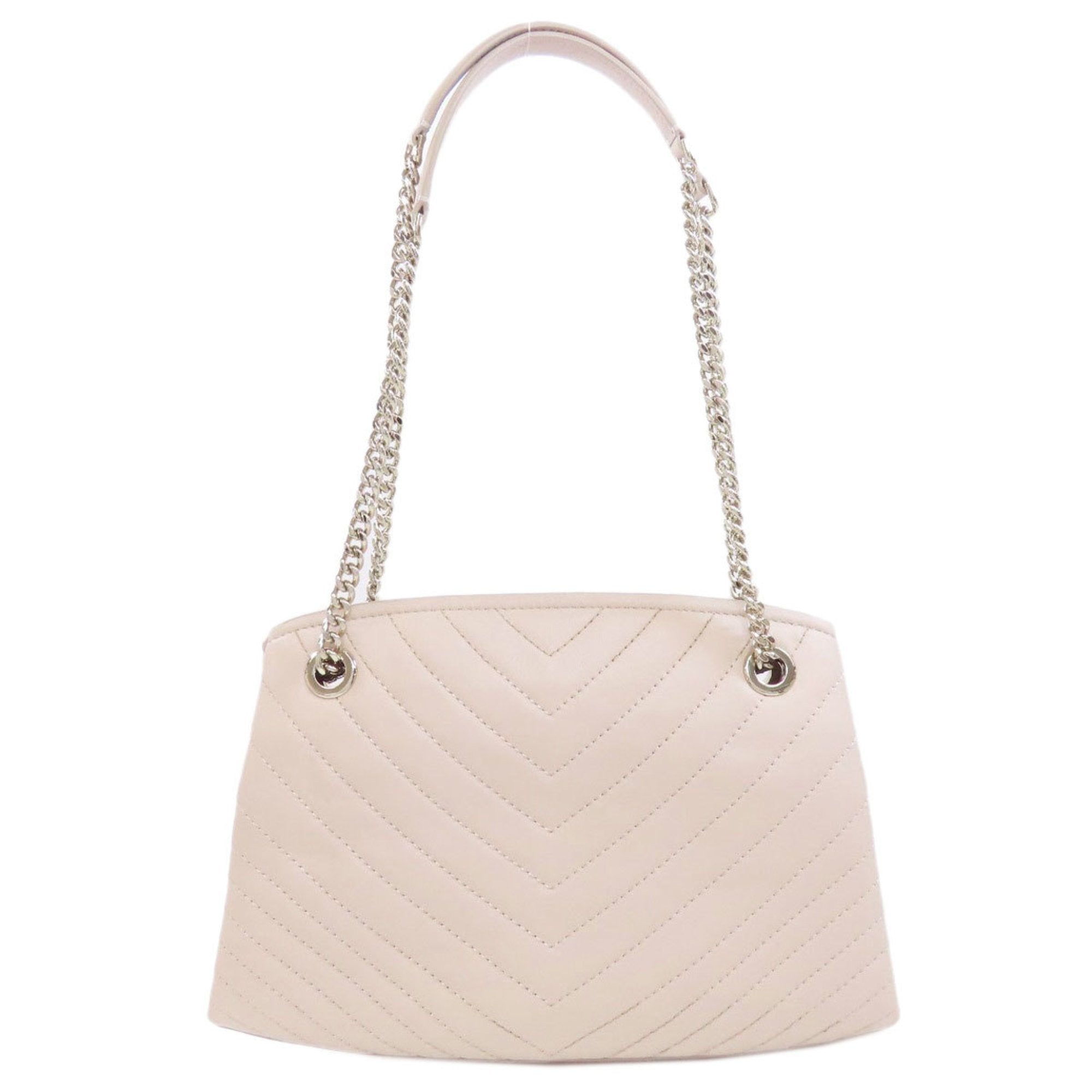 Kate Spade Beige Leather Shoulder Bag (Pre-Owned)