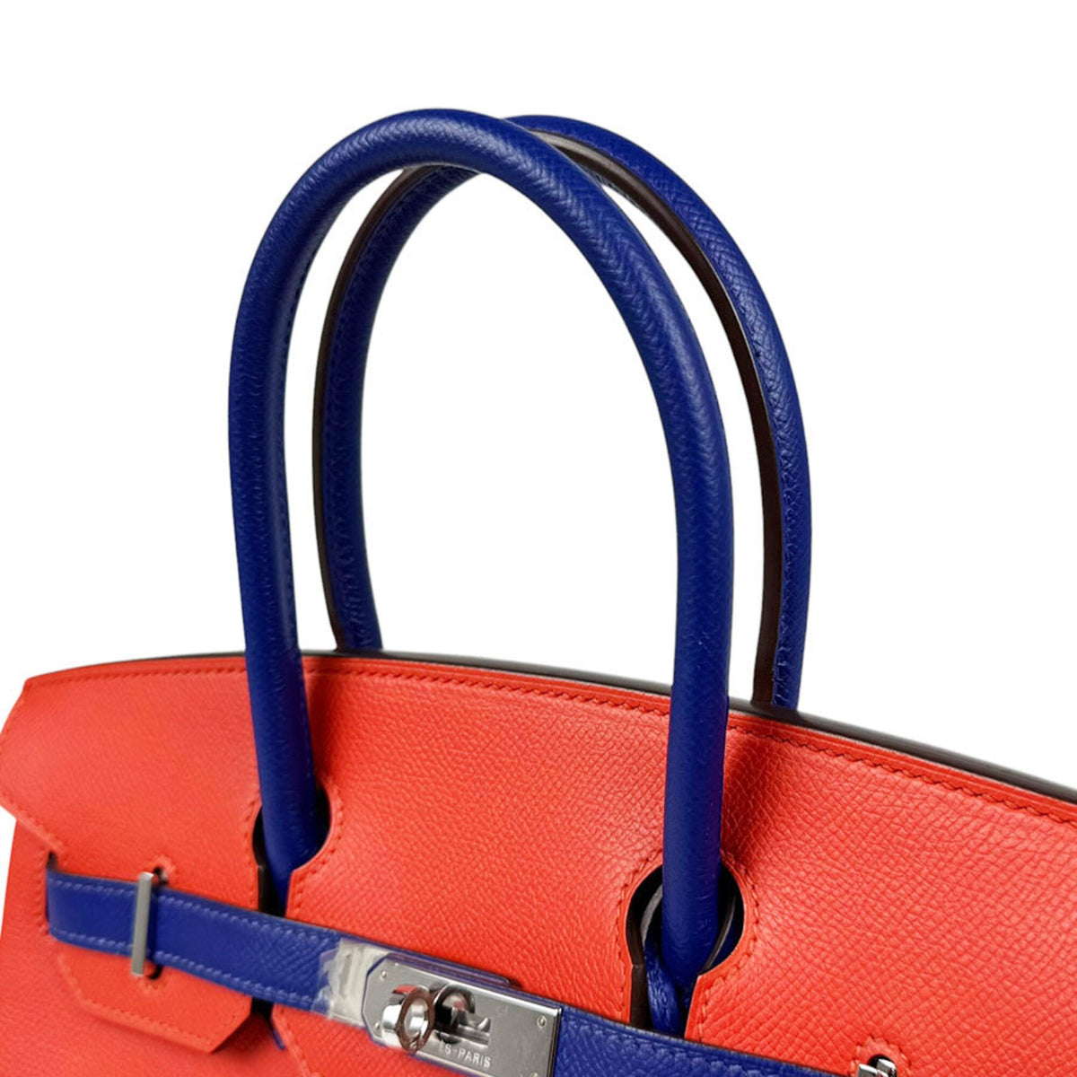 Hermes Blue Royal Capucine Epsom Leather Handbag (Pre-Owned)