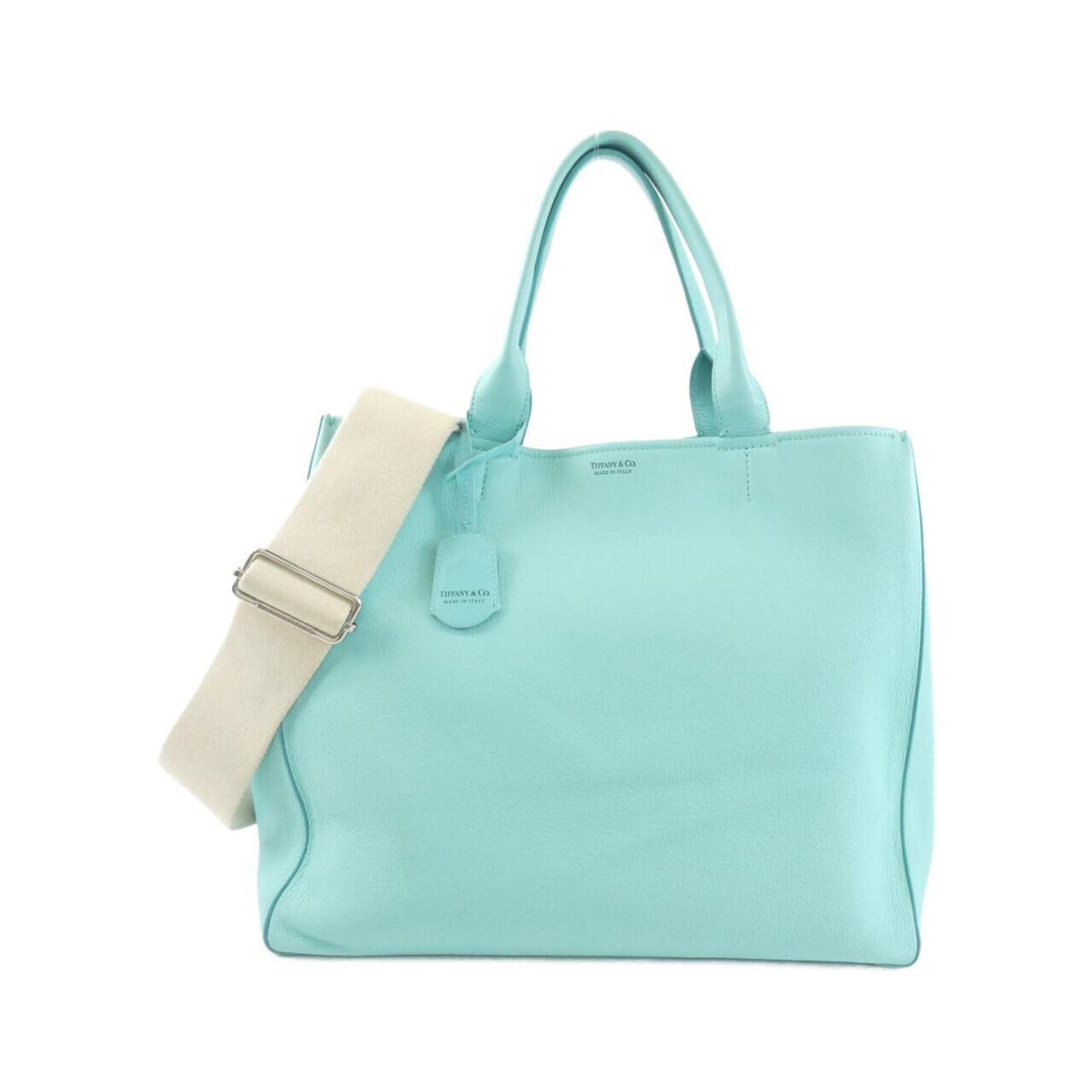 Tiffany Tiffany Blue Leather Handbag (Pre-Owned)