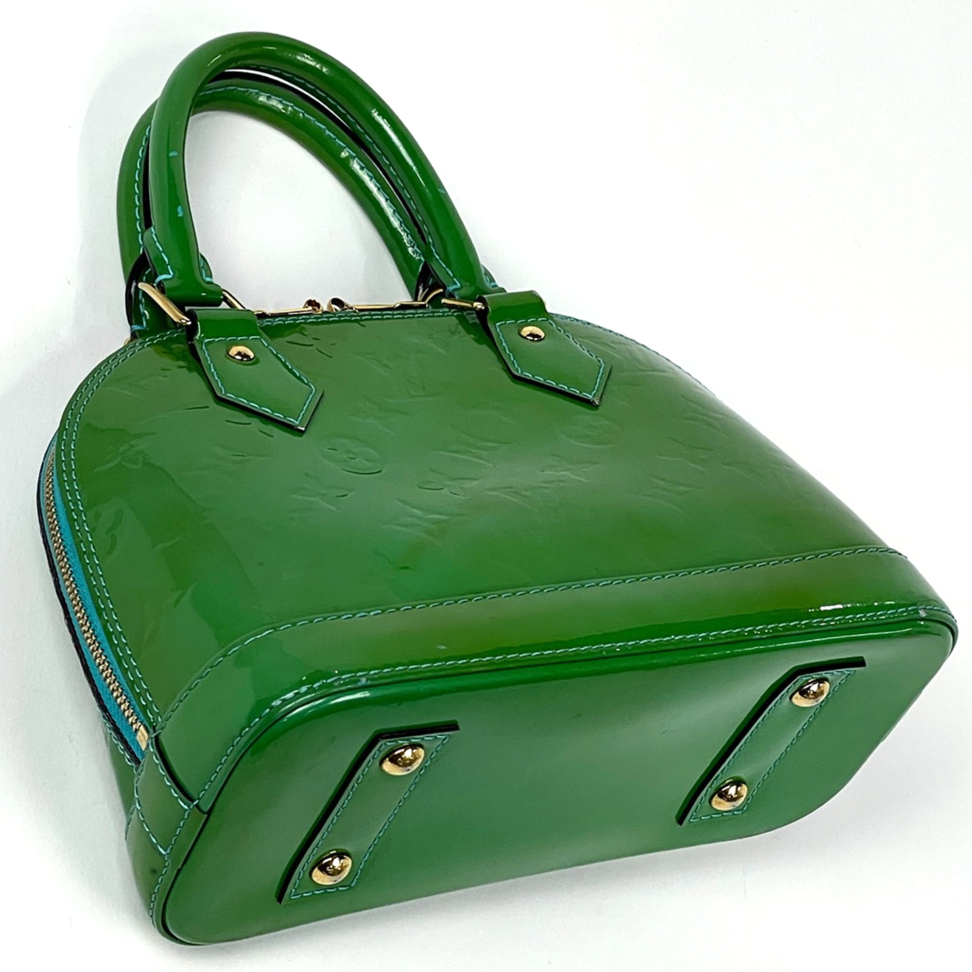 Louis Vuitton Blue Lagon Monogram Vernis Handbag (Pre-Owned)