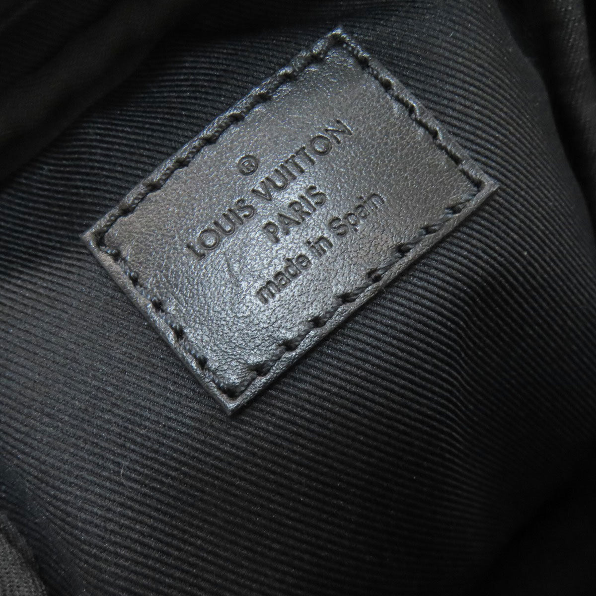 Louis Vuitton Noir Monogram Shadow Shoulder Bag (Pre-Owned)