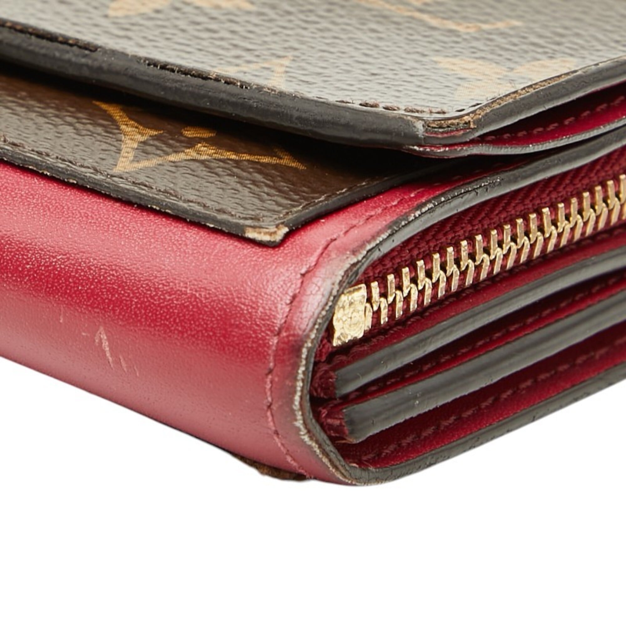 Louis Vuitton Brown Fuchsia Monogram Monogram Wallet (Bi-Fold) (Pre-Owned)