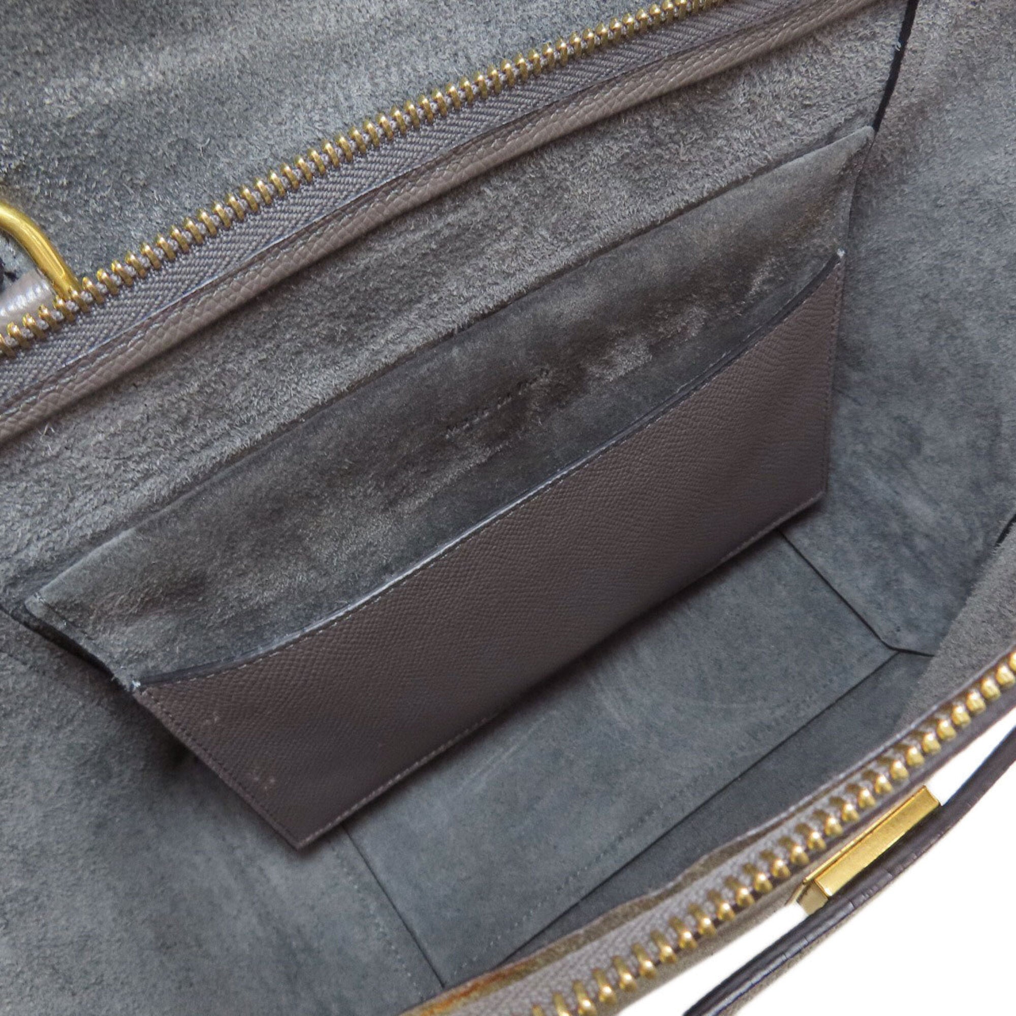Celine Gray Leather Handbag (Pre-Owned)
