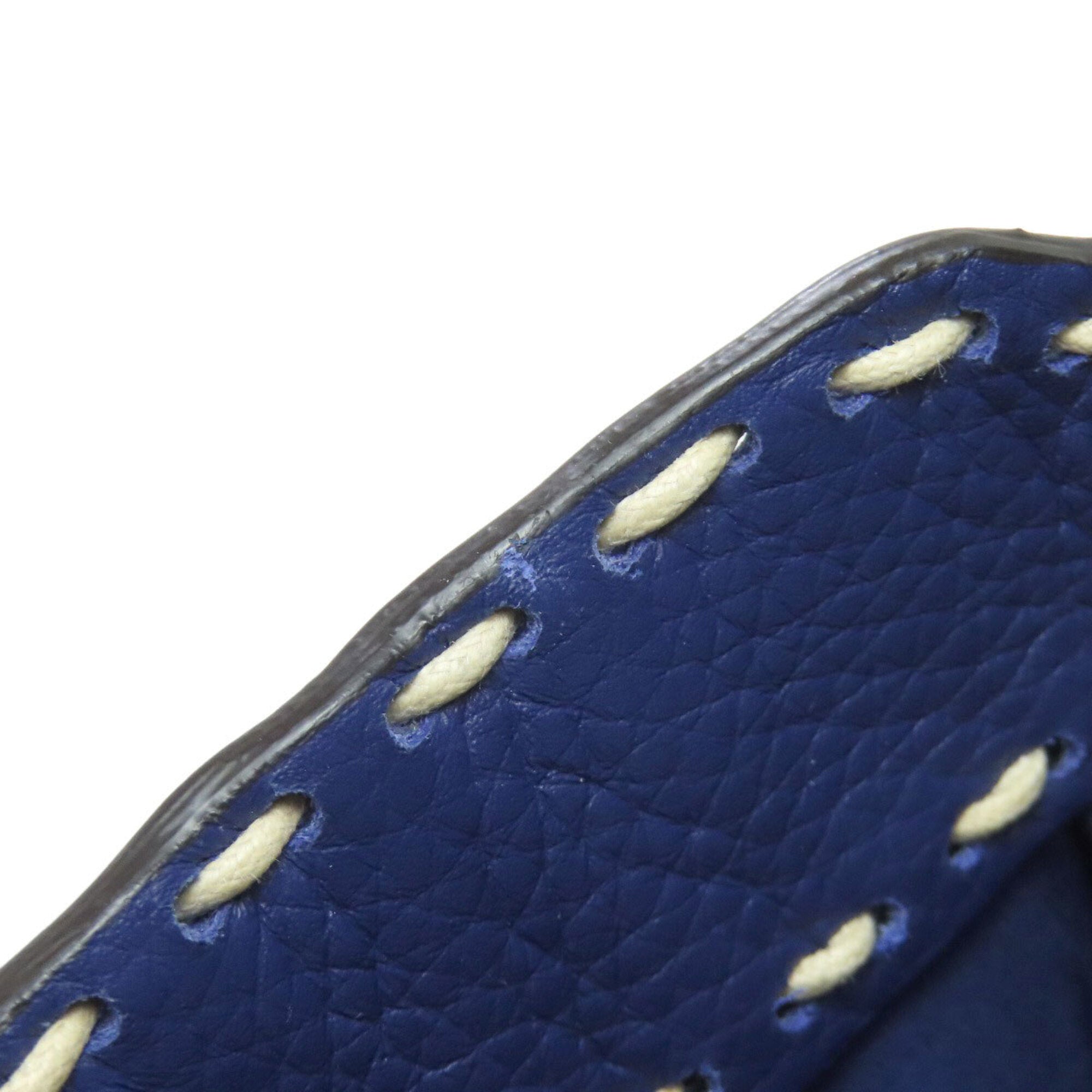 Fendi Blue Leather Handbag (Pre-Owned)