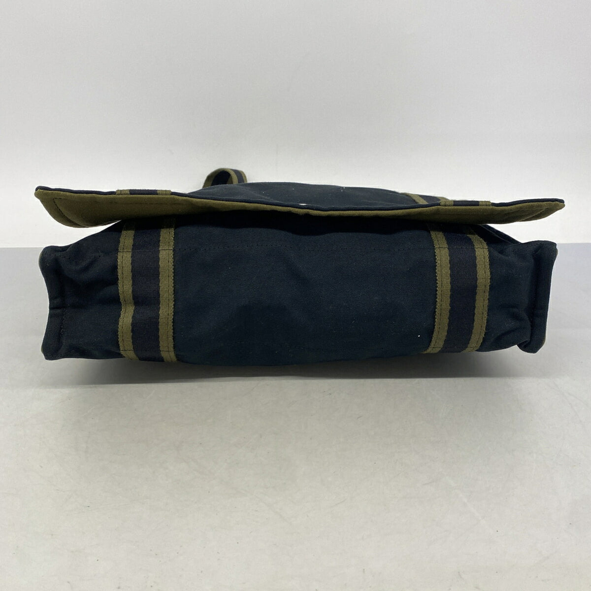 Hermes Black Khaki Canvas Shoulder Bag (Pre-Owned)