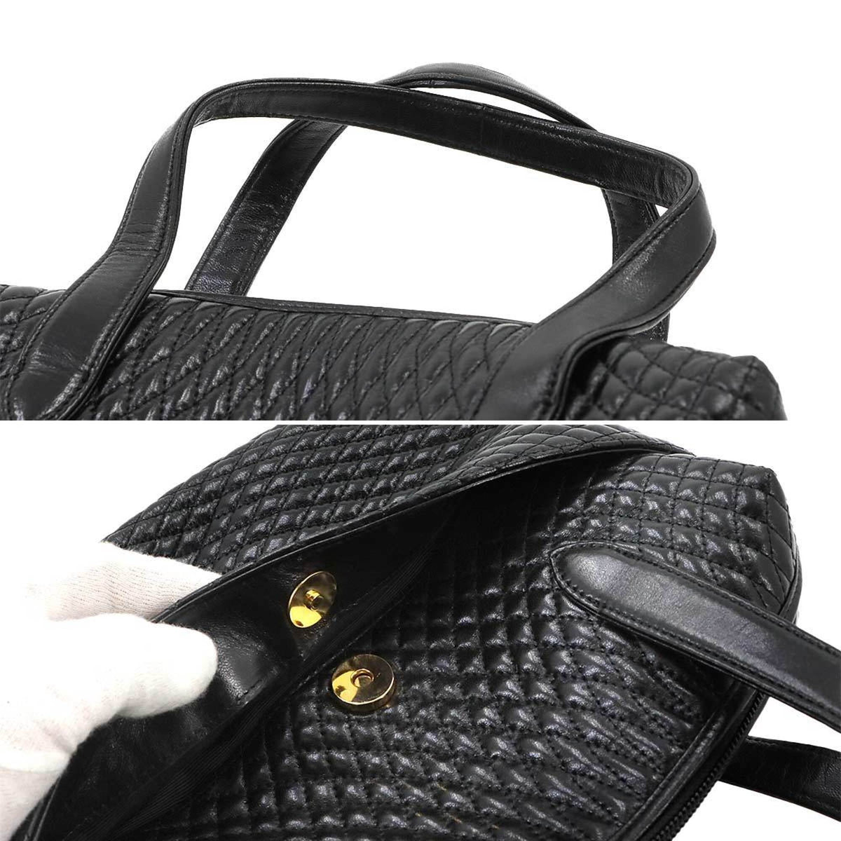 Bally Black Leather Handbag (Pre-Owned)