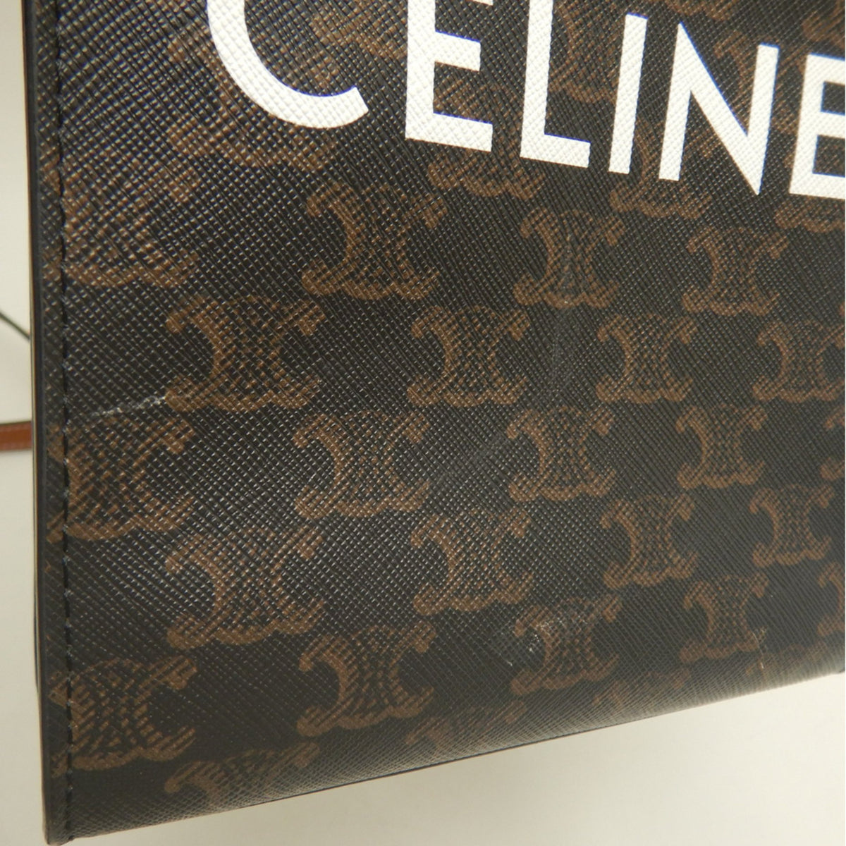 Celine Gold Coated Canvas Tote Bag (Pre-Owned)