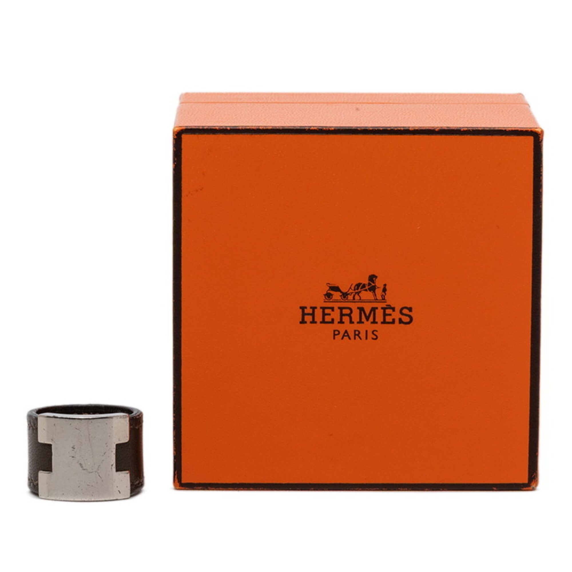 Hermes Leather Band Ring (Pre-Owned)
