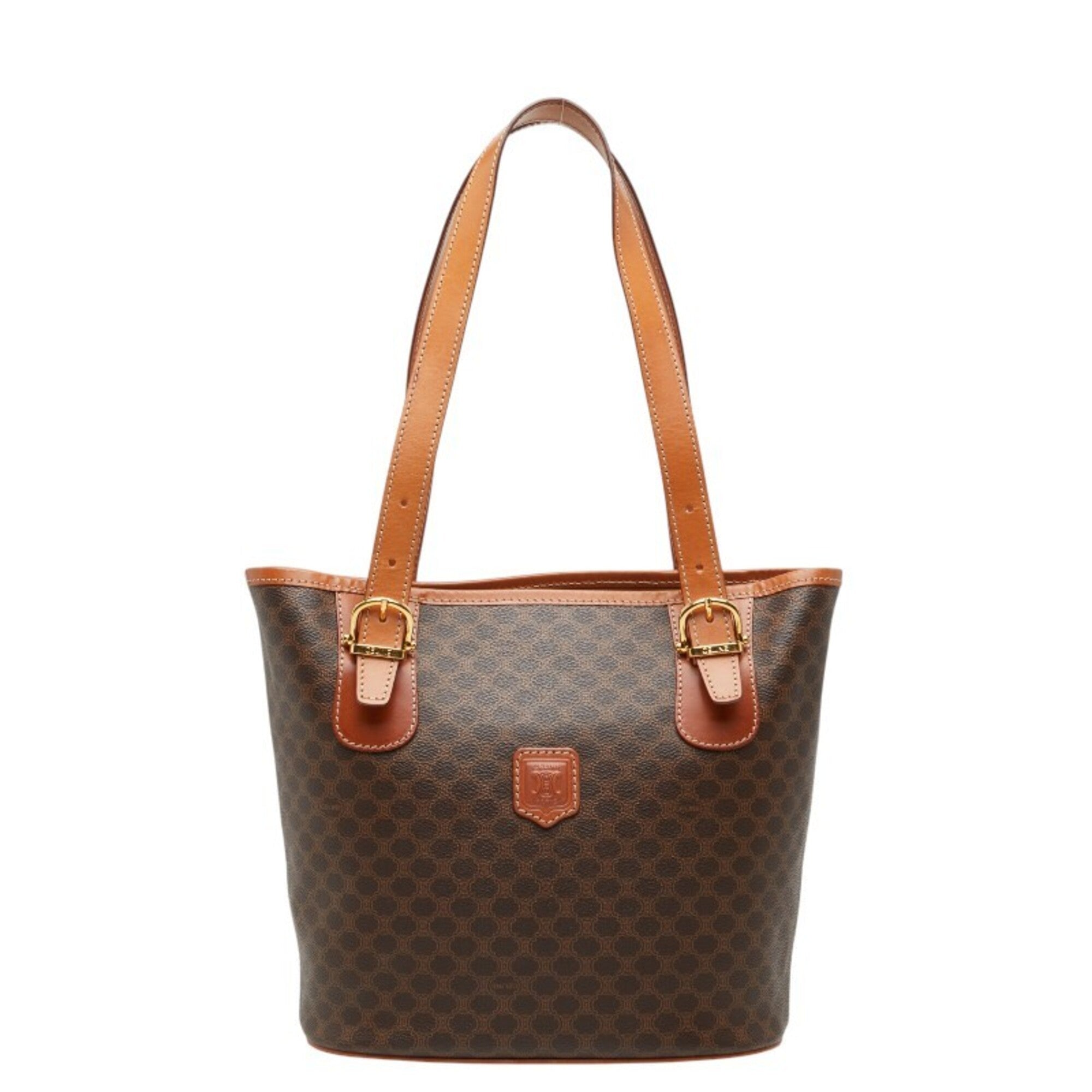 Celine Brown Pvc Leather Shoulder Bag Tote Bag (Pre-Owned)