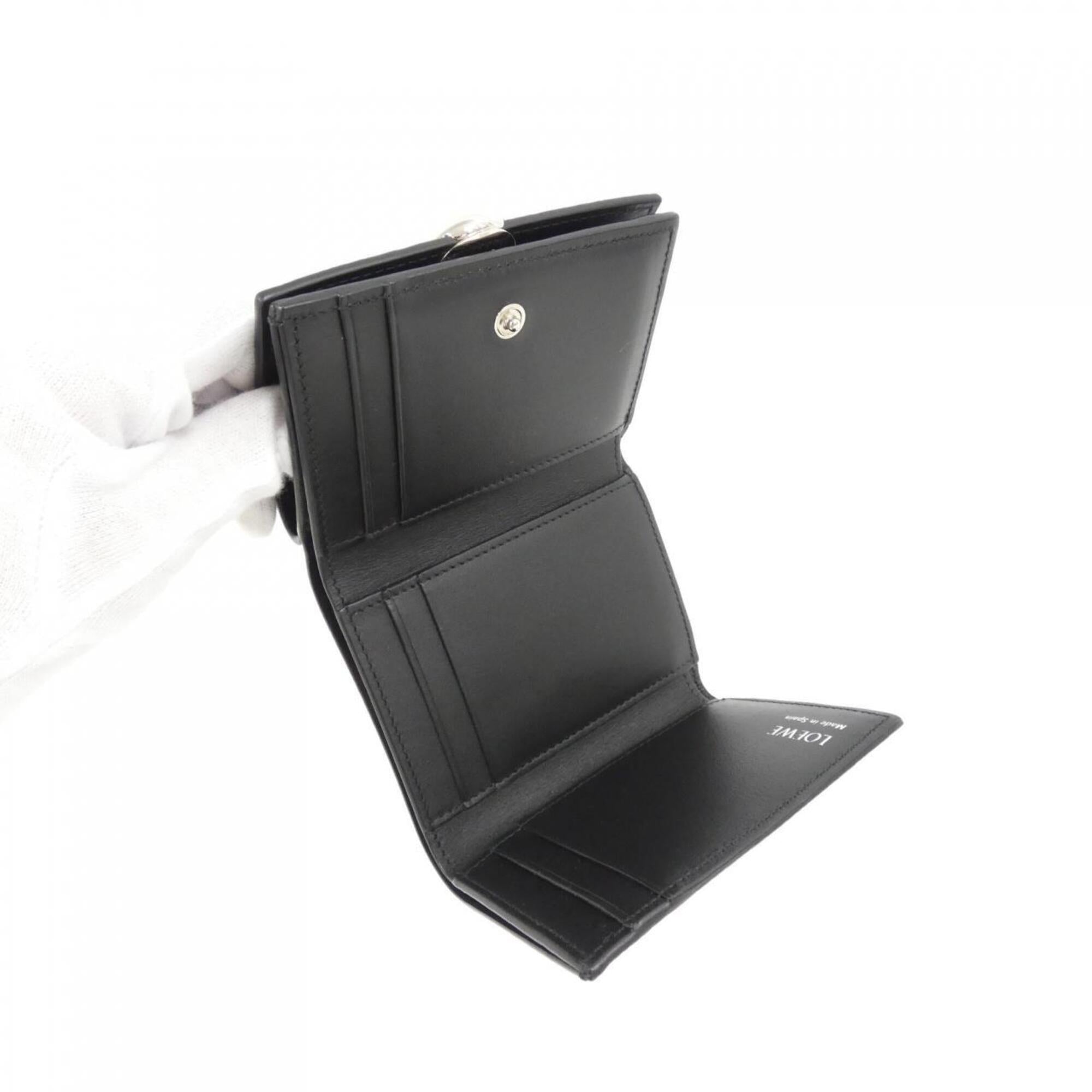 Loewe Black Leather Wallet (Tri-Fold) (Pre-Owned)