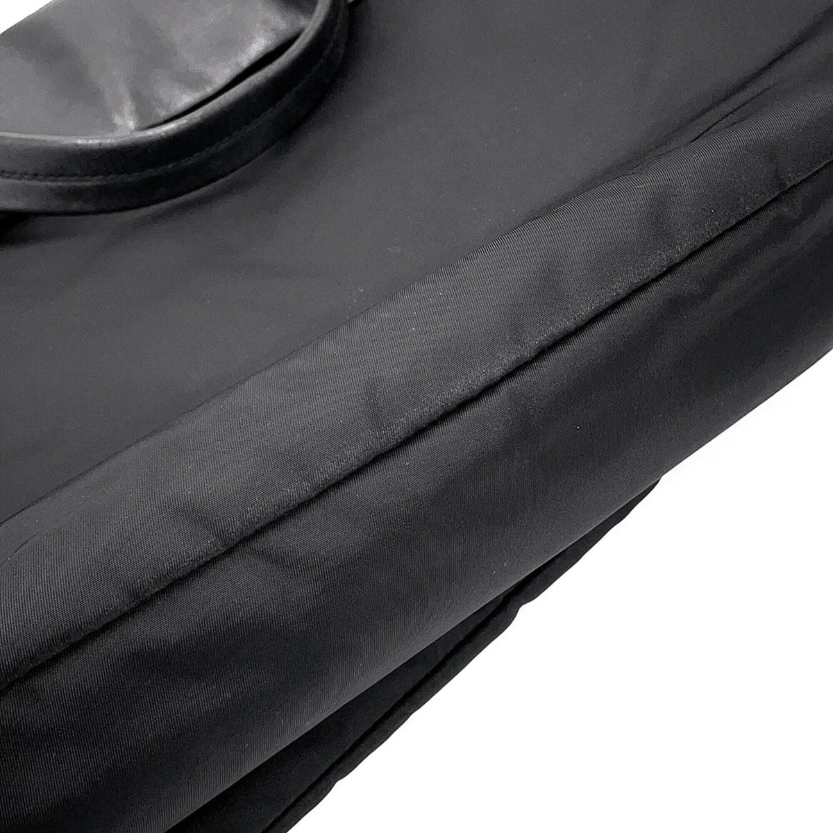 Prada Black Nylon Leather Tote Bag (Pre-Owned)