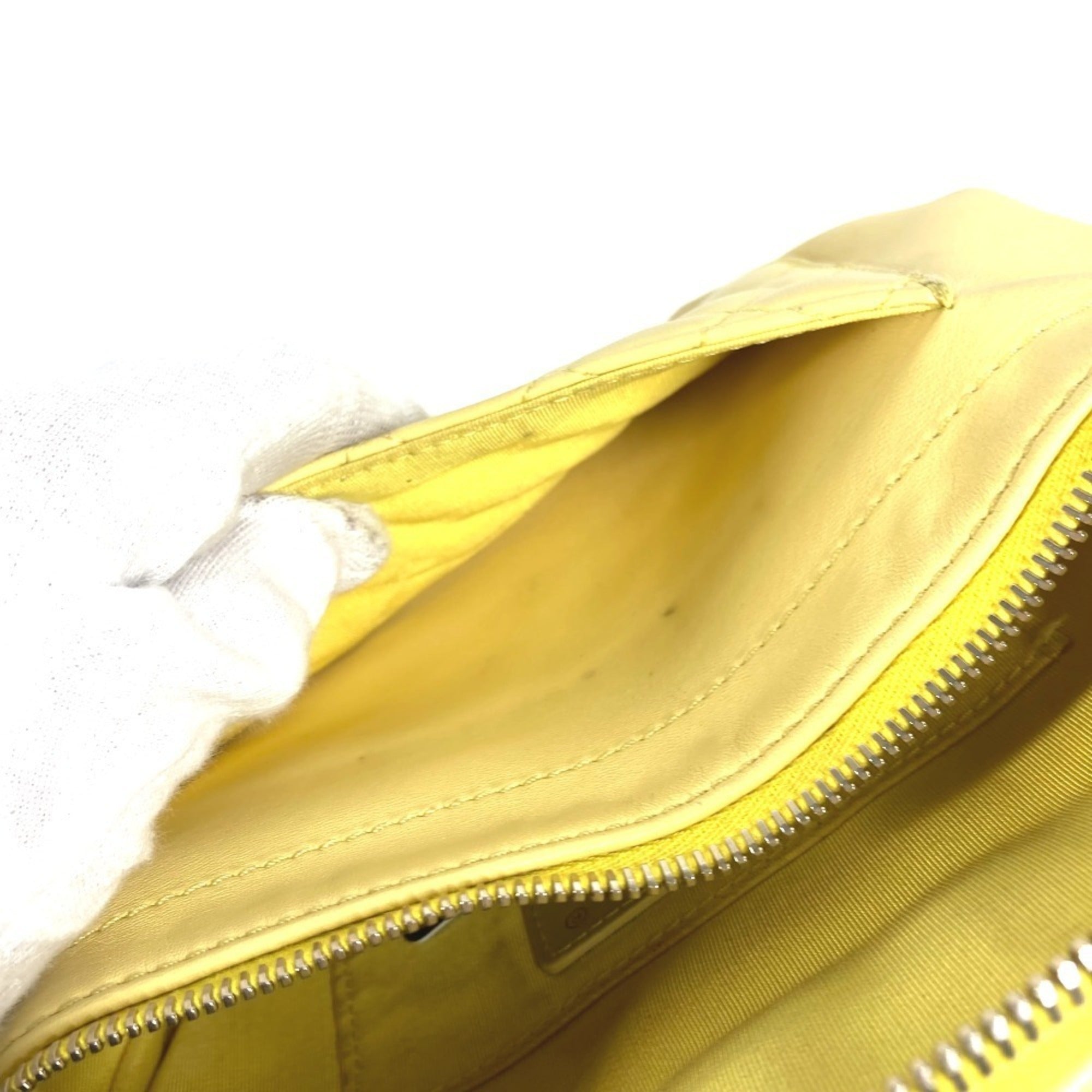 Chanel Matelasse Yellow Leather Sling Bag (Pre-Owned)