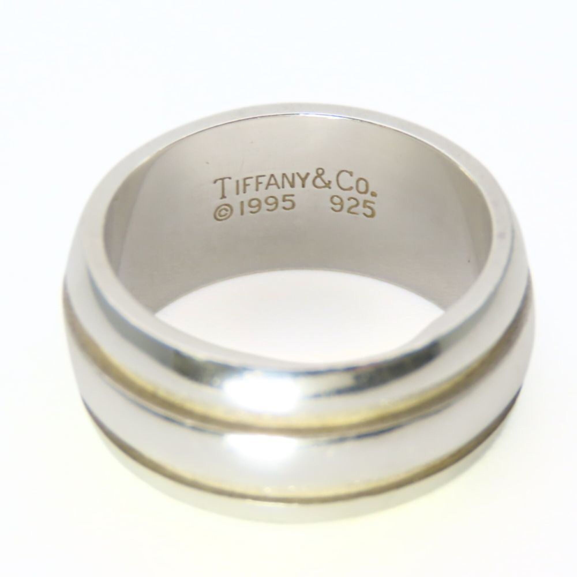 Tiffany Silver Silver 925 Band Ring (Pre-Owned)