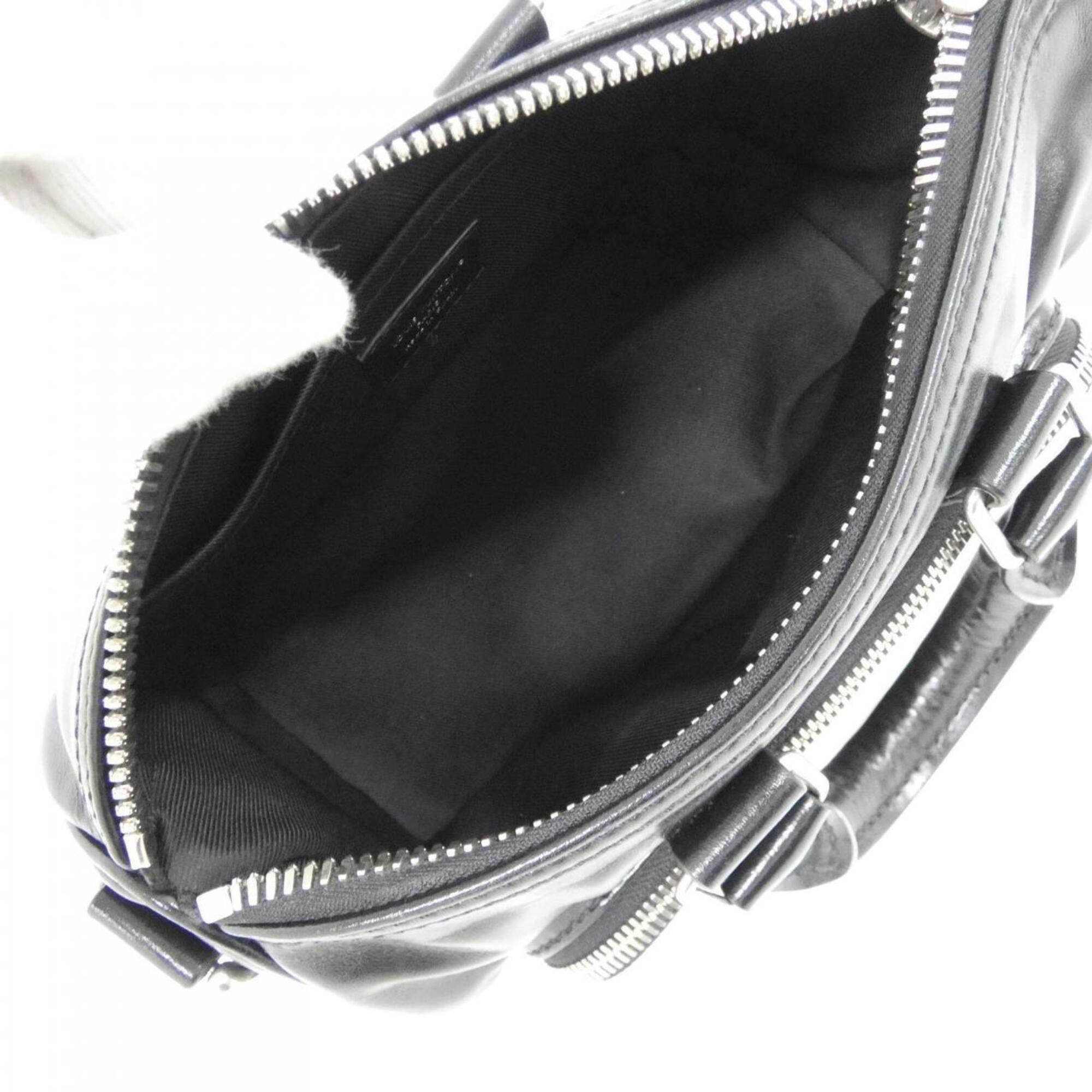 Louis Vuitton Black Leather Boston Bag (Pre-Owned)