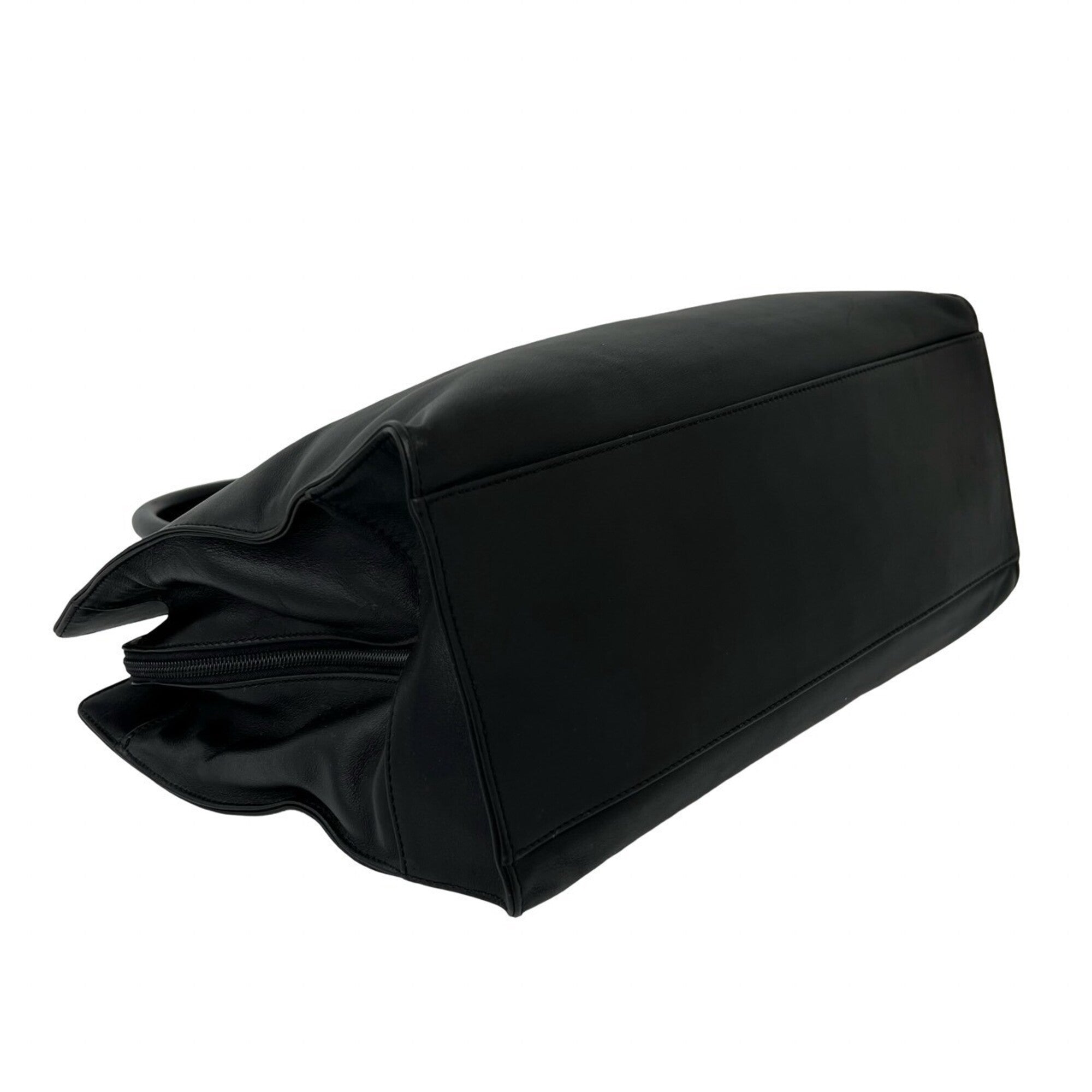 Loewe Black Leather Handbag Tote Bag (Pre-Owned)