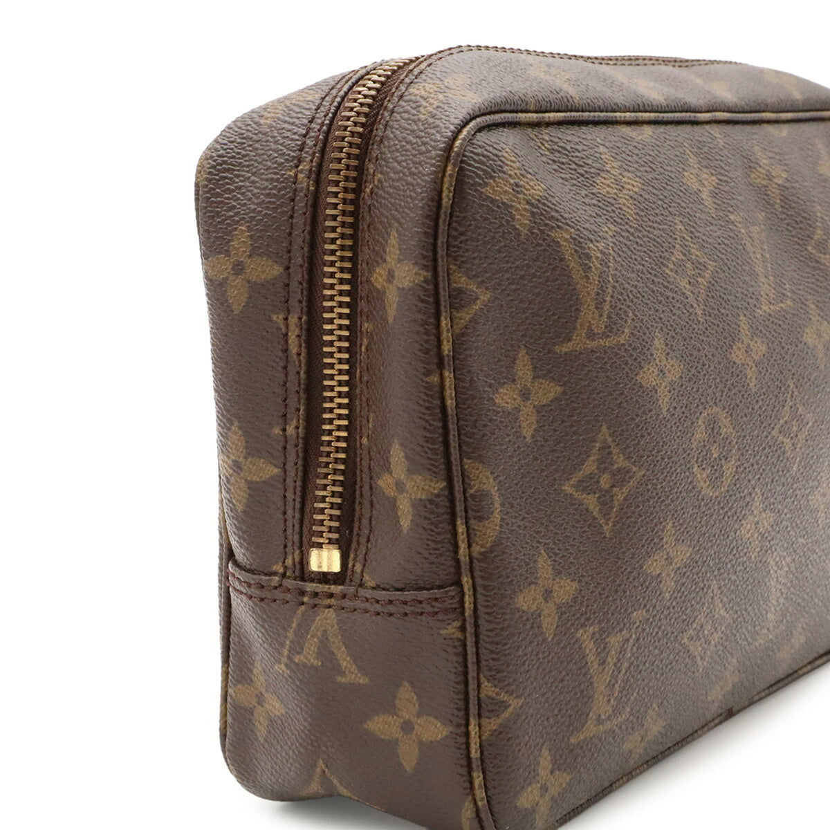 Louis Vuitton Brown Monogram Monogram Clutch Bag Handbag Pouch (Pre-Owned)