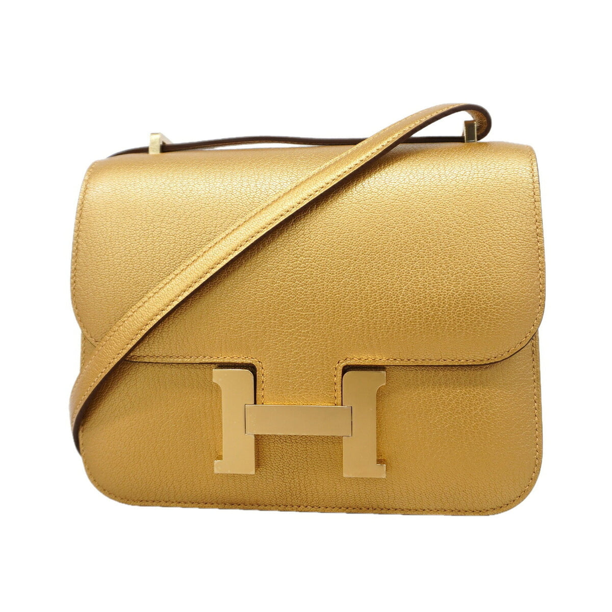 Hermes Gold Shoulder Bag (Pre-Owned)