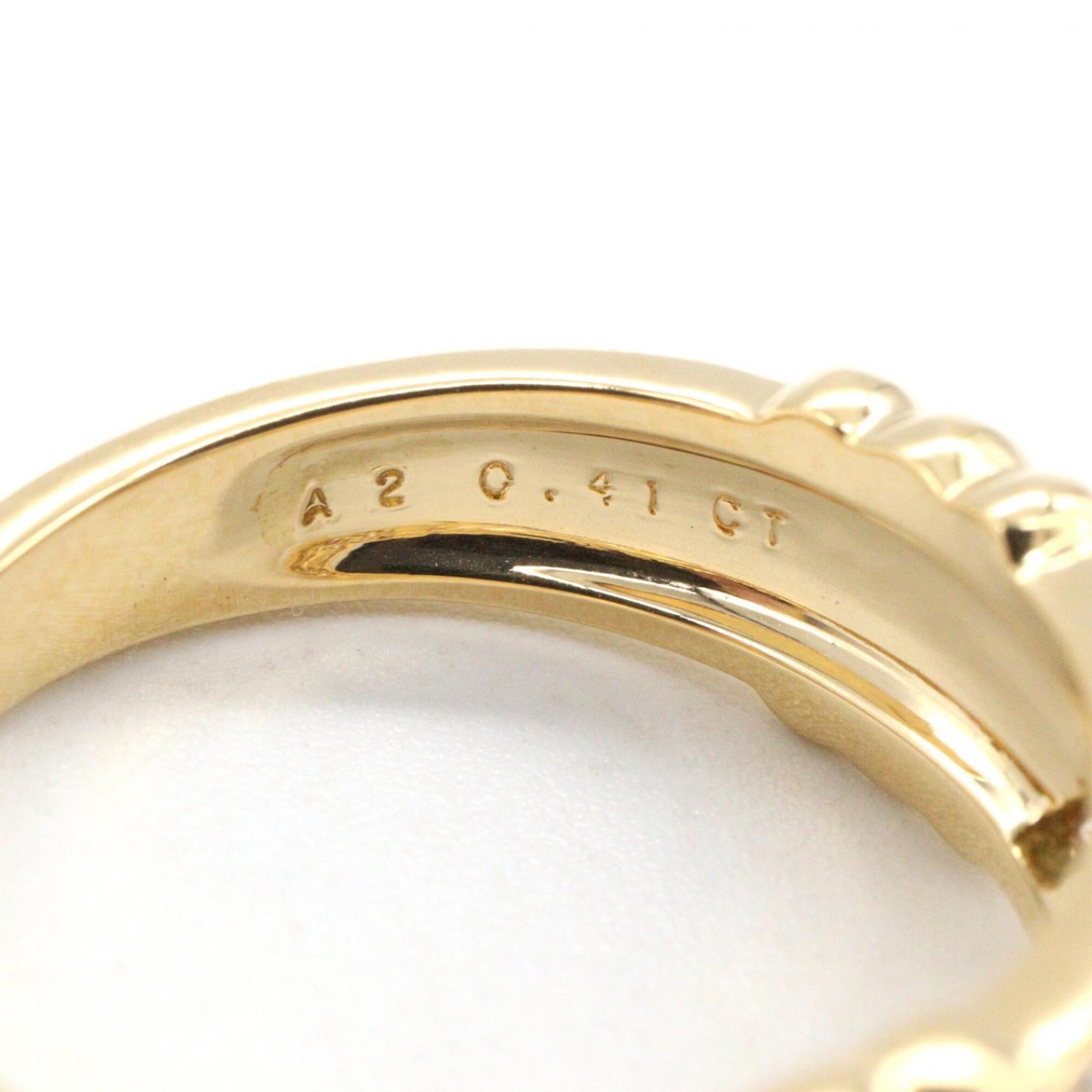 Van Cleef & Arpels Clear Yellow Yellow Gold (18K) Band Ring (Pre-Owned)