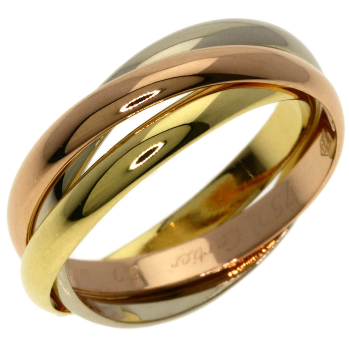 Cartier Trinity Yellow Gold (18K) Pink Gold (18K) White Gold (18K) Band Ring (Pre-Owned)