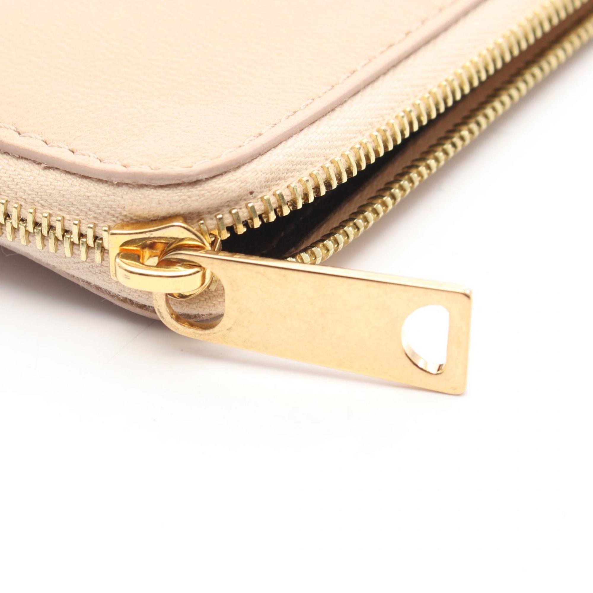 Celine Beige Leather Clutch Bag (Pre-Owned)