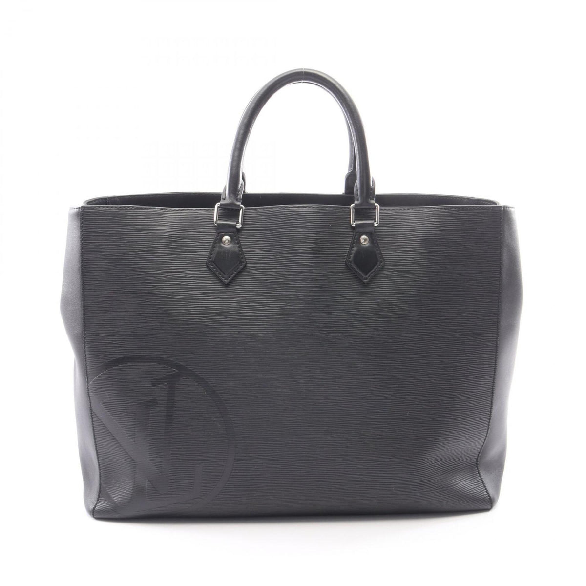 Louis Vuitton Black Noir Epi Leather Handbag Tote Bag (Pre-Owned)