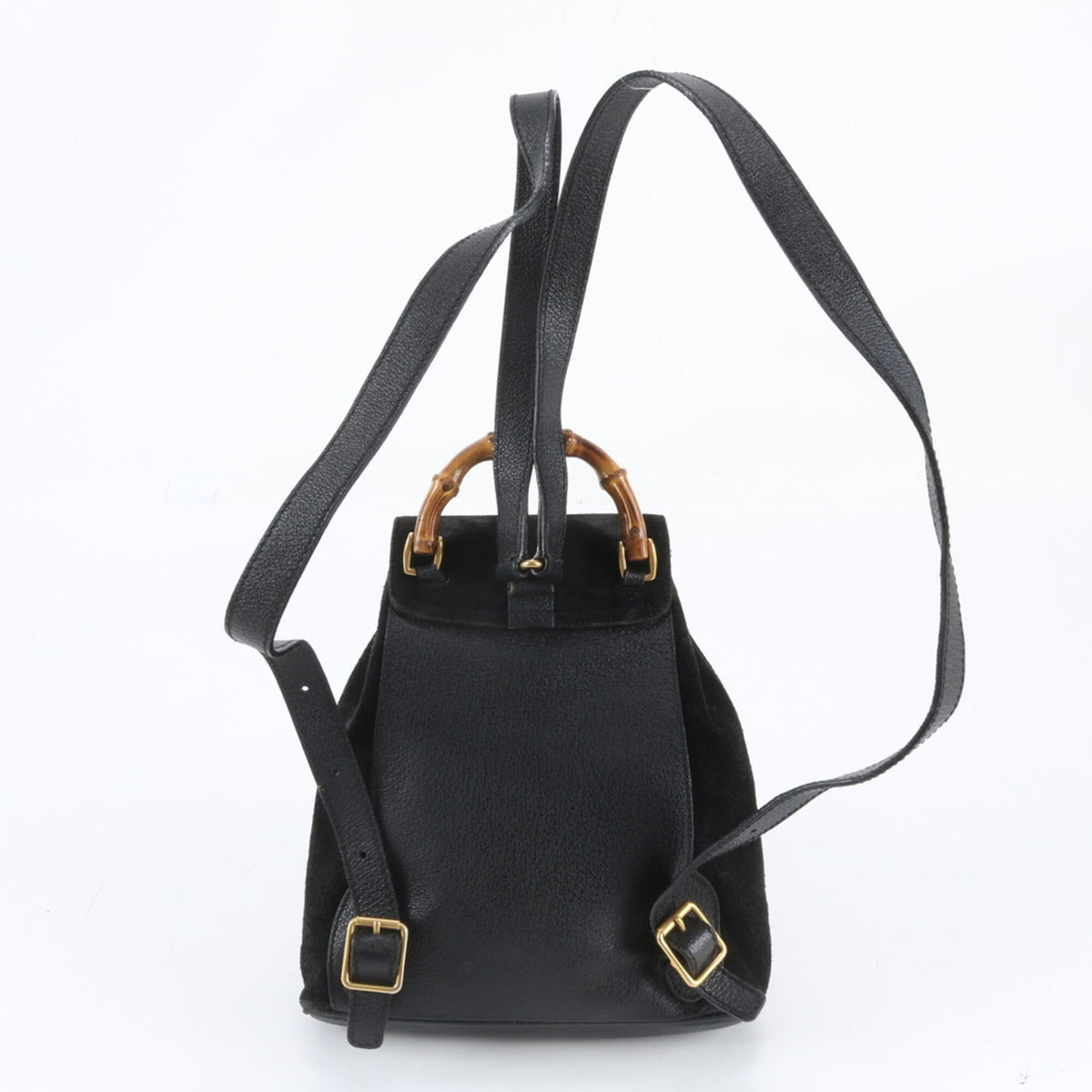 Gucci Black Leather Backpack (Pre-Owned)