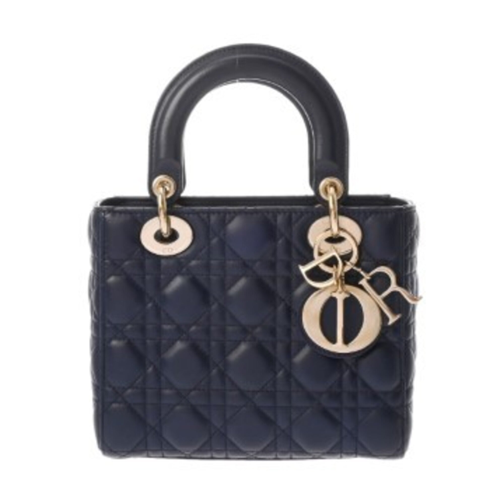 Christian Dior Navy Leather Handbag (Pre-Owned)