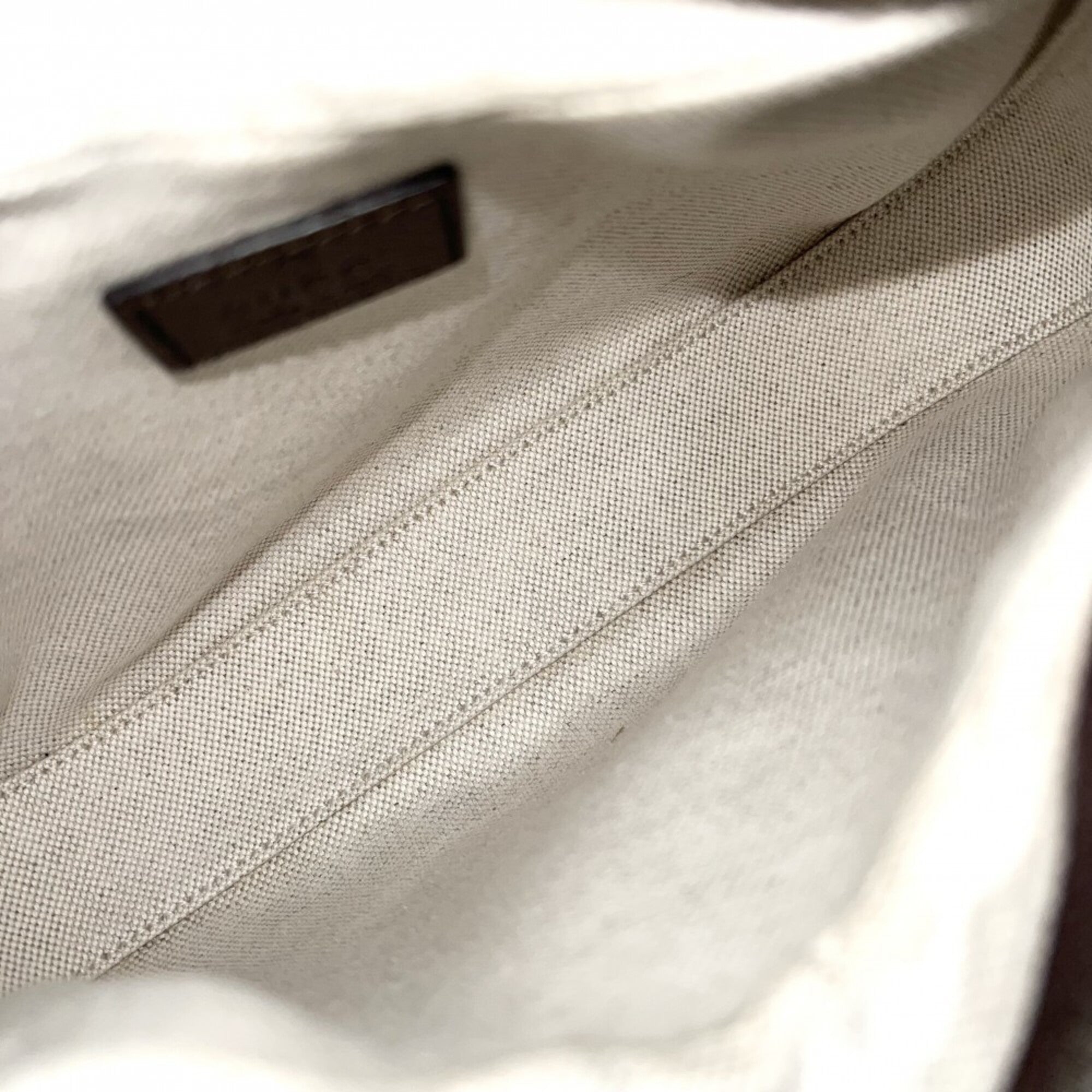 Gucci Beige Brown Orange Gg Supreme Leather Shoulder Bag (Pre-Owned)