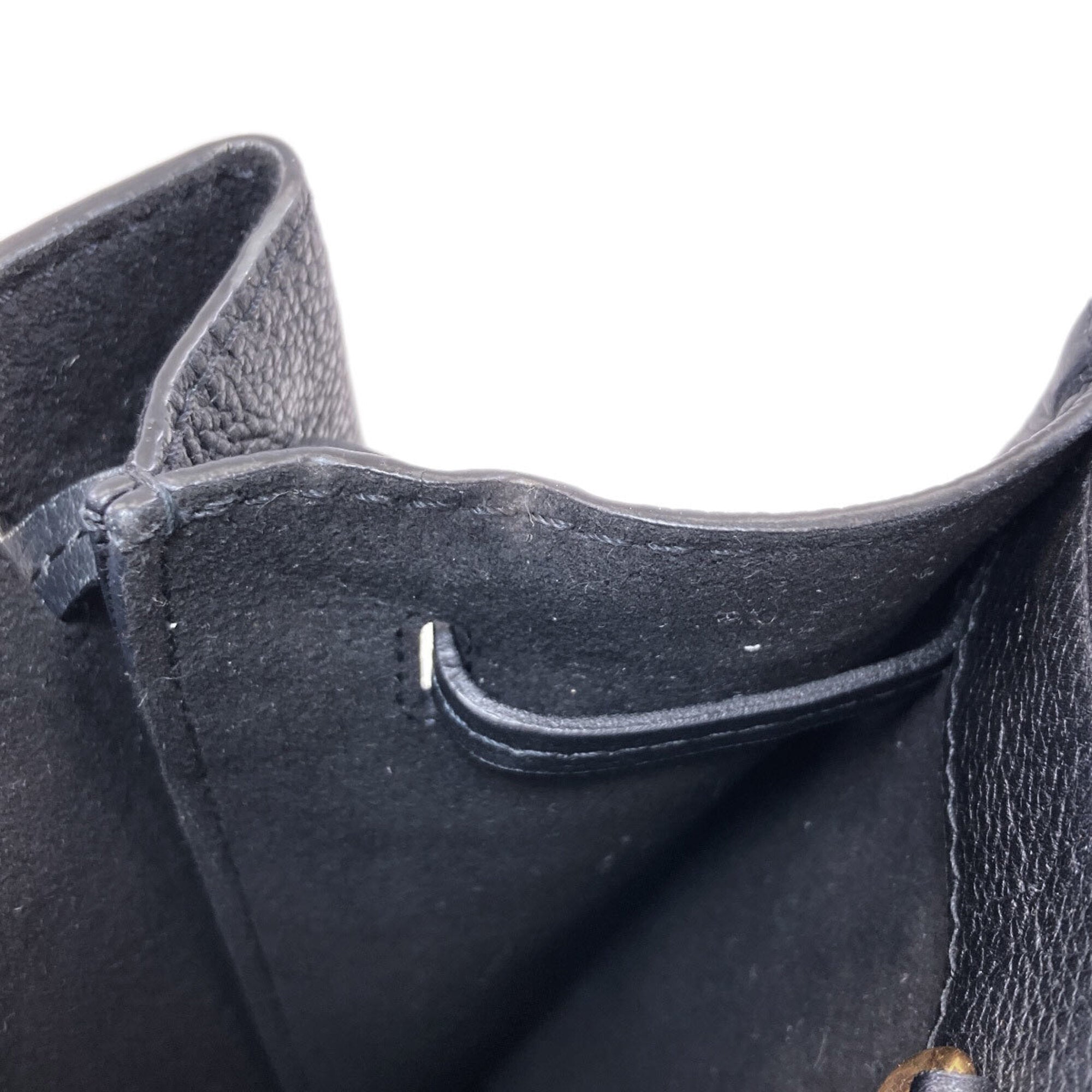 Louis Vuitton Black Leather Handbag (Pre-Owned)