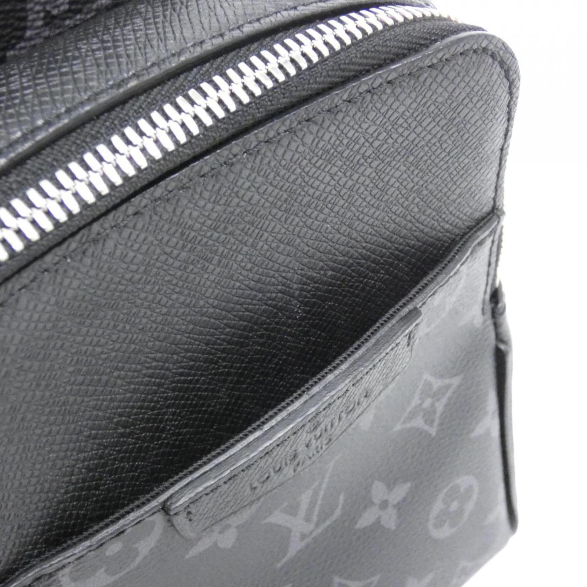 Louis Vuitton Black Coated Canvas Leather Shoulder Bag (Pre-Owned)