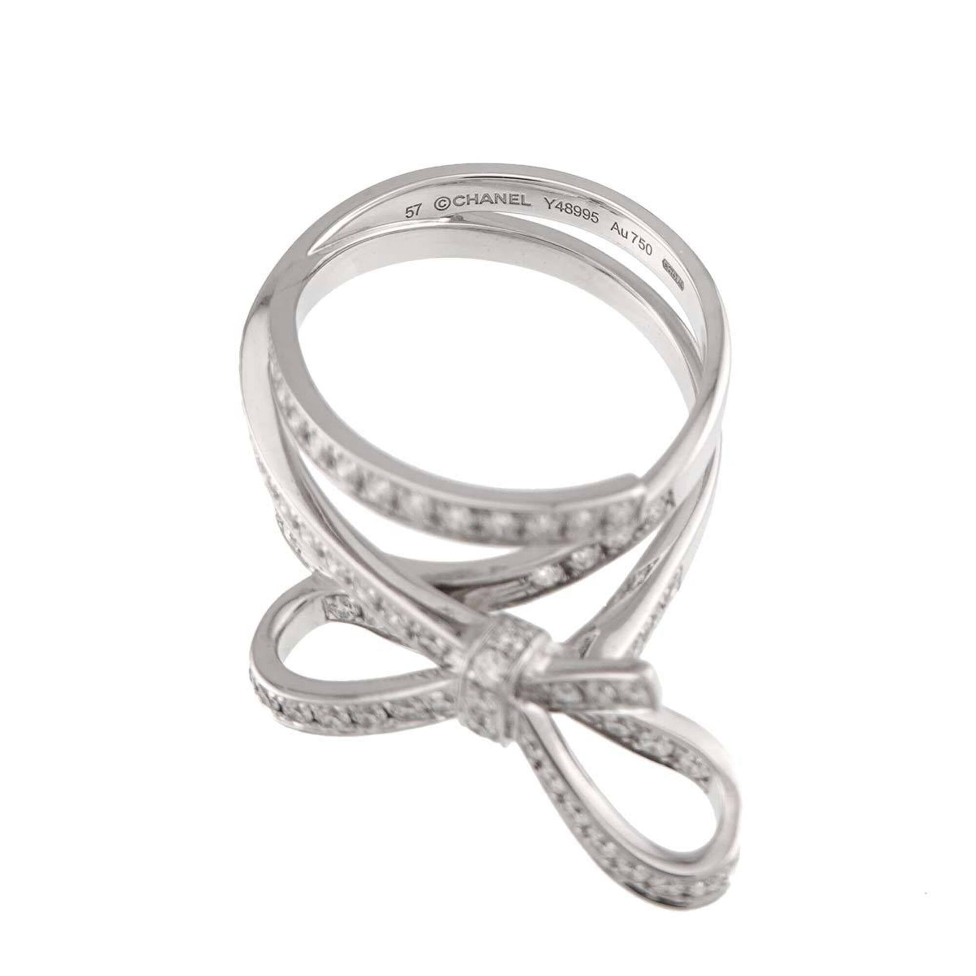 Chanel White Gold (18K) Band Ring (Pre-Owned)