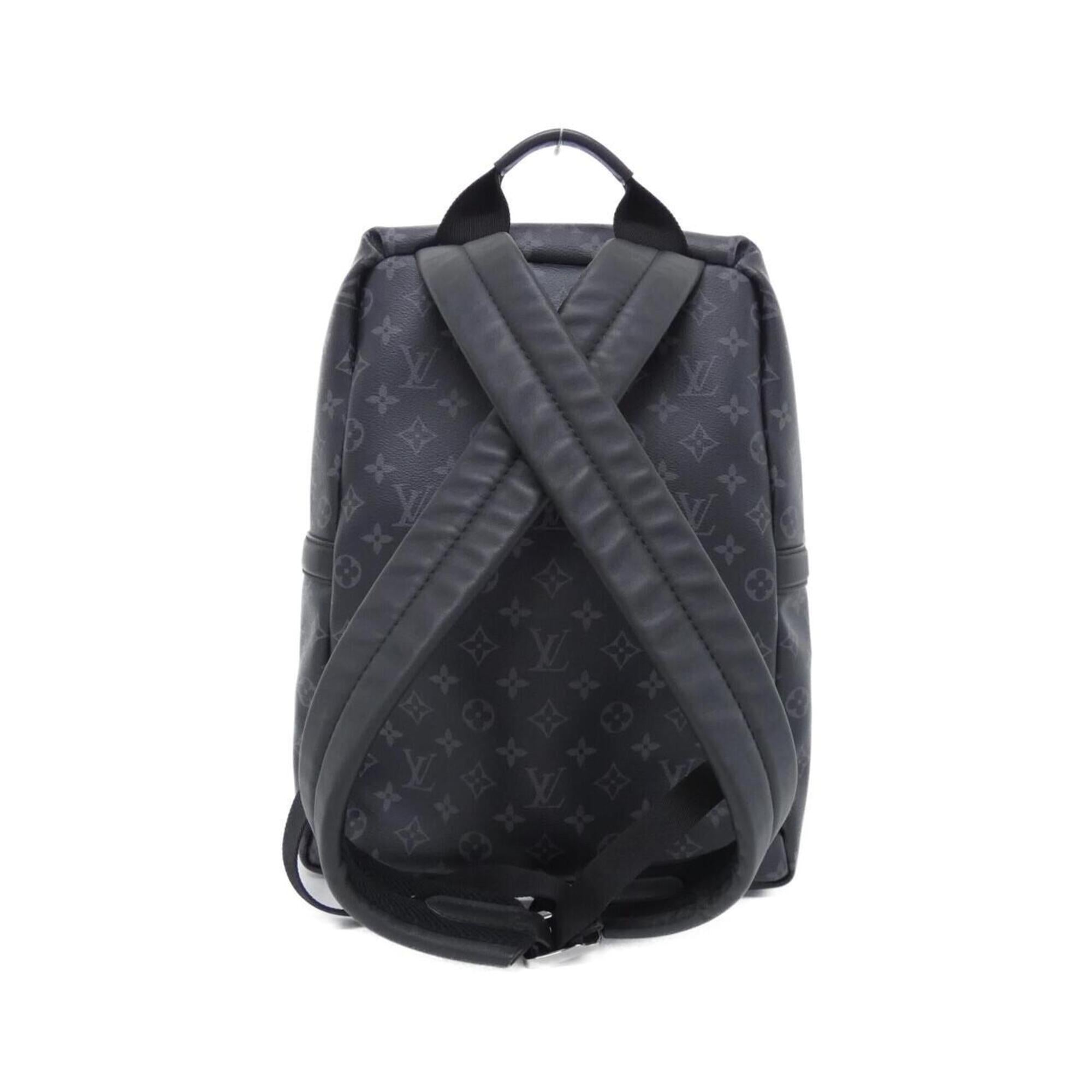 Louis Vuitton Black Coated Canvas Backpack (Pre-Owned)