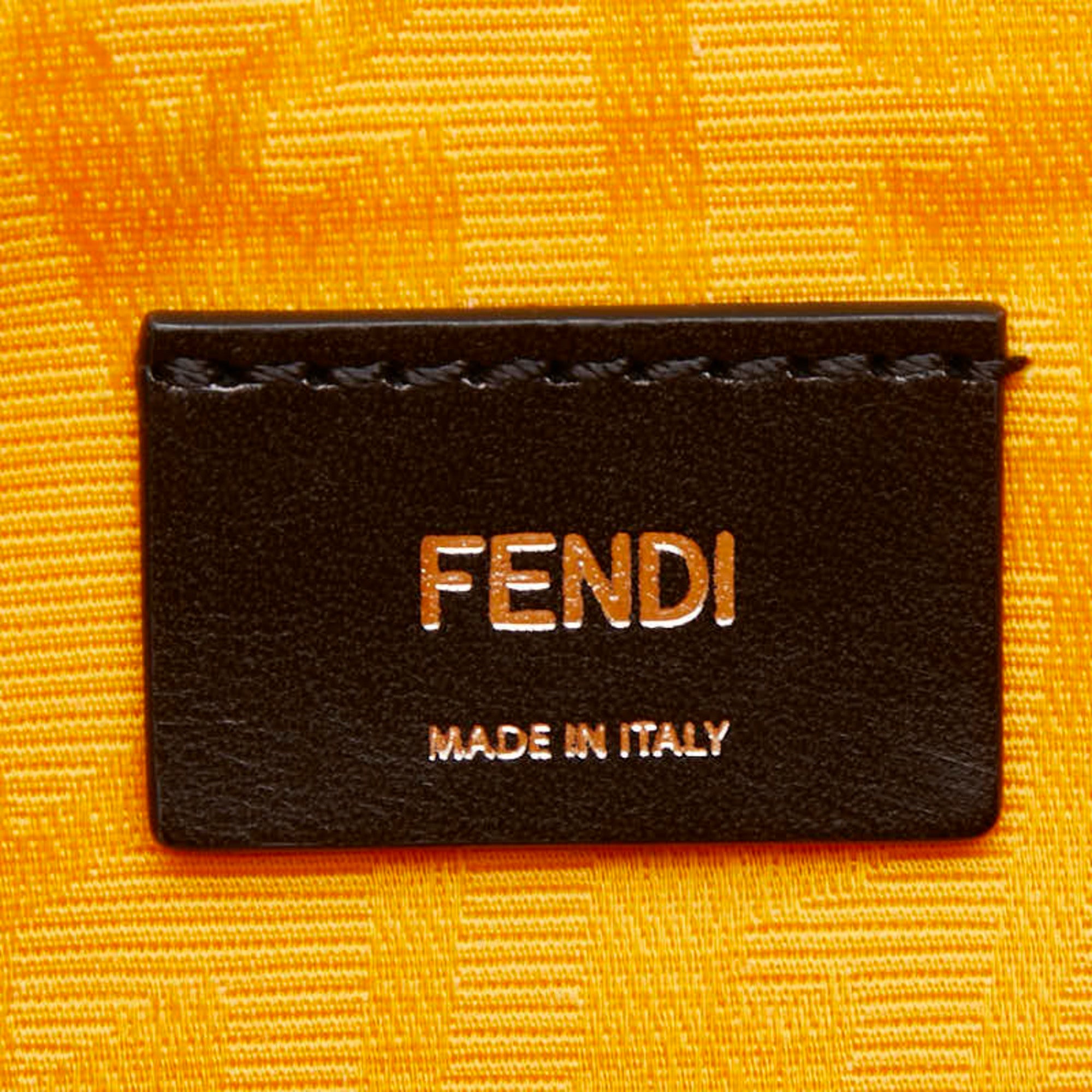 Fendi Black White Pvc Shoulder Bag Tote Bag (Pre-Owned)