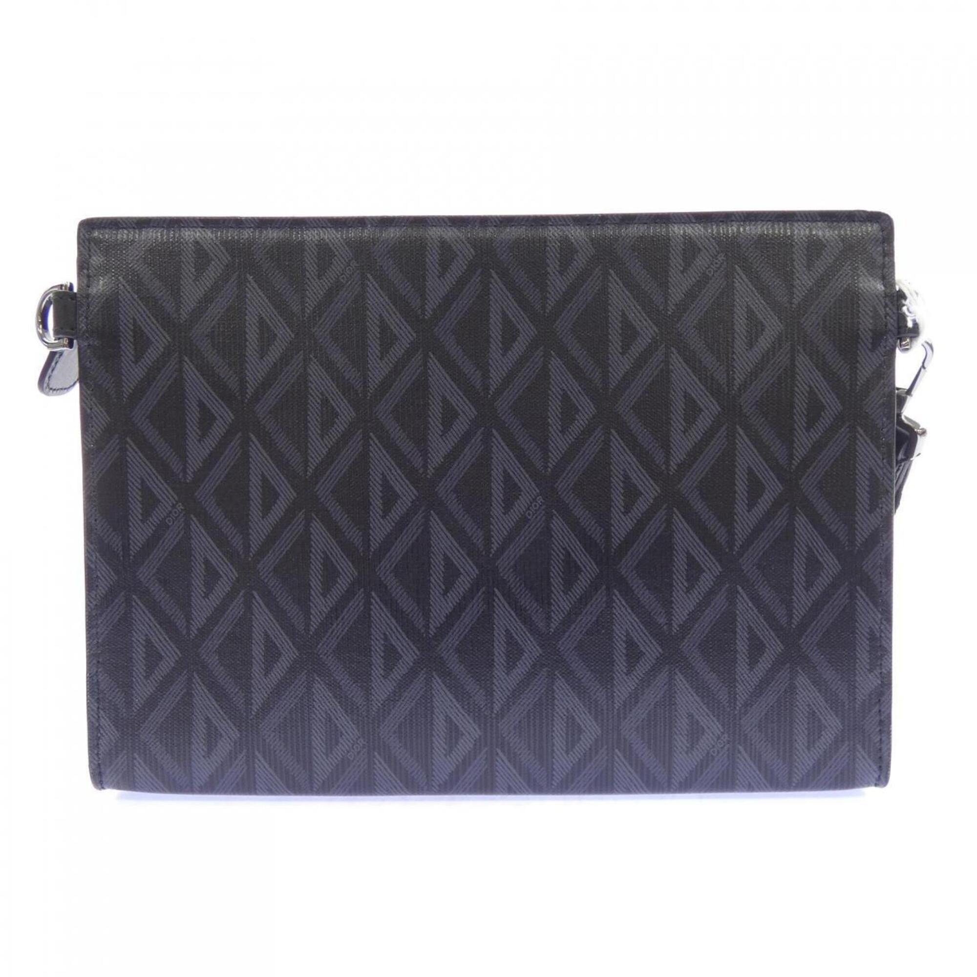 Christian Dior Black Gray Handbag (Pre-Owned)