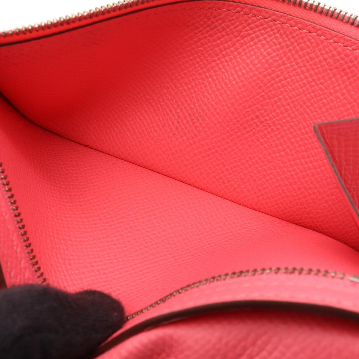 Hermes Orange Pink Epsom Leather Long Wallet (Bi-Fold) (Pre-Owned)